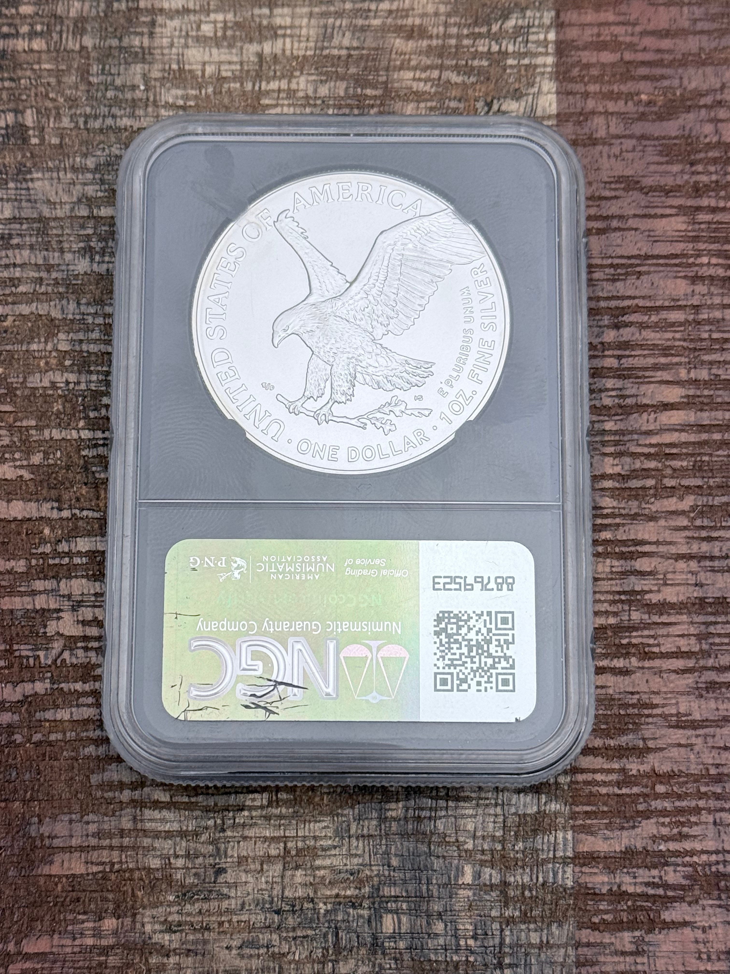 2025  $1 US American Silver Eagle ~ NGC MS70