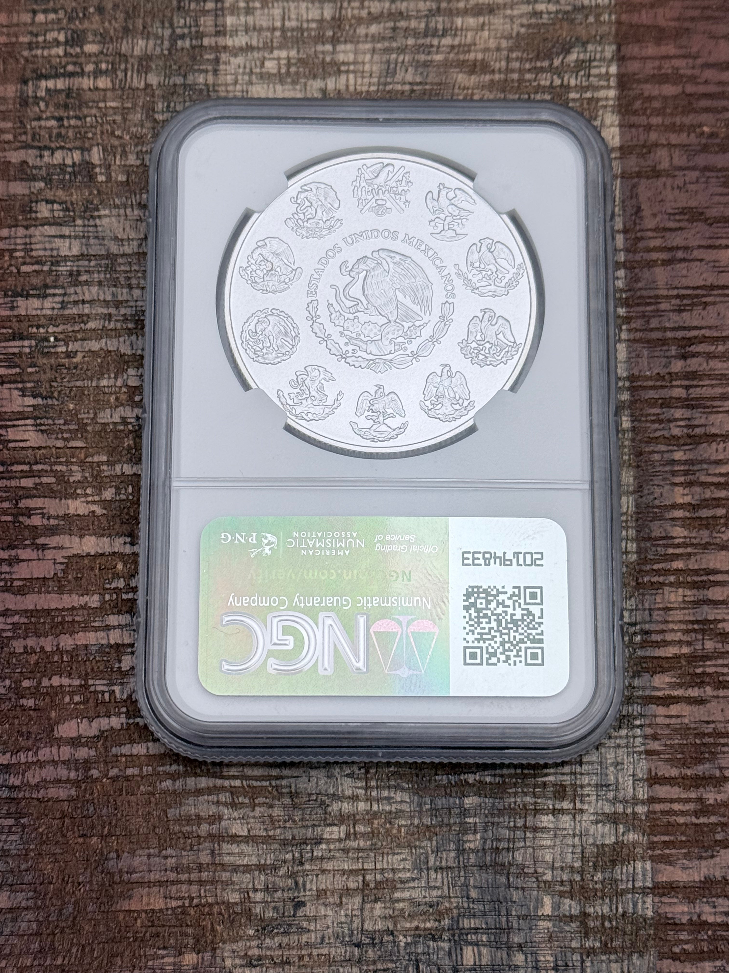 2023 Mo Mexico 1 Onza Silver ~ NGC graded MS69
