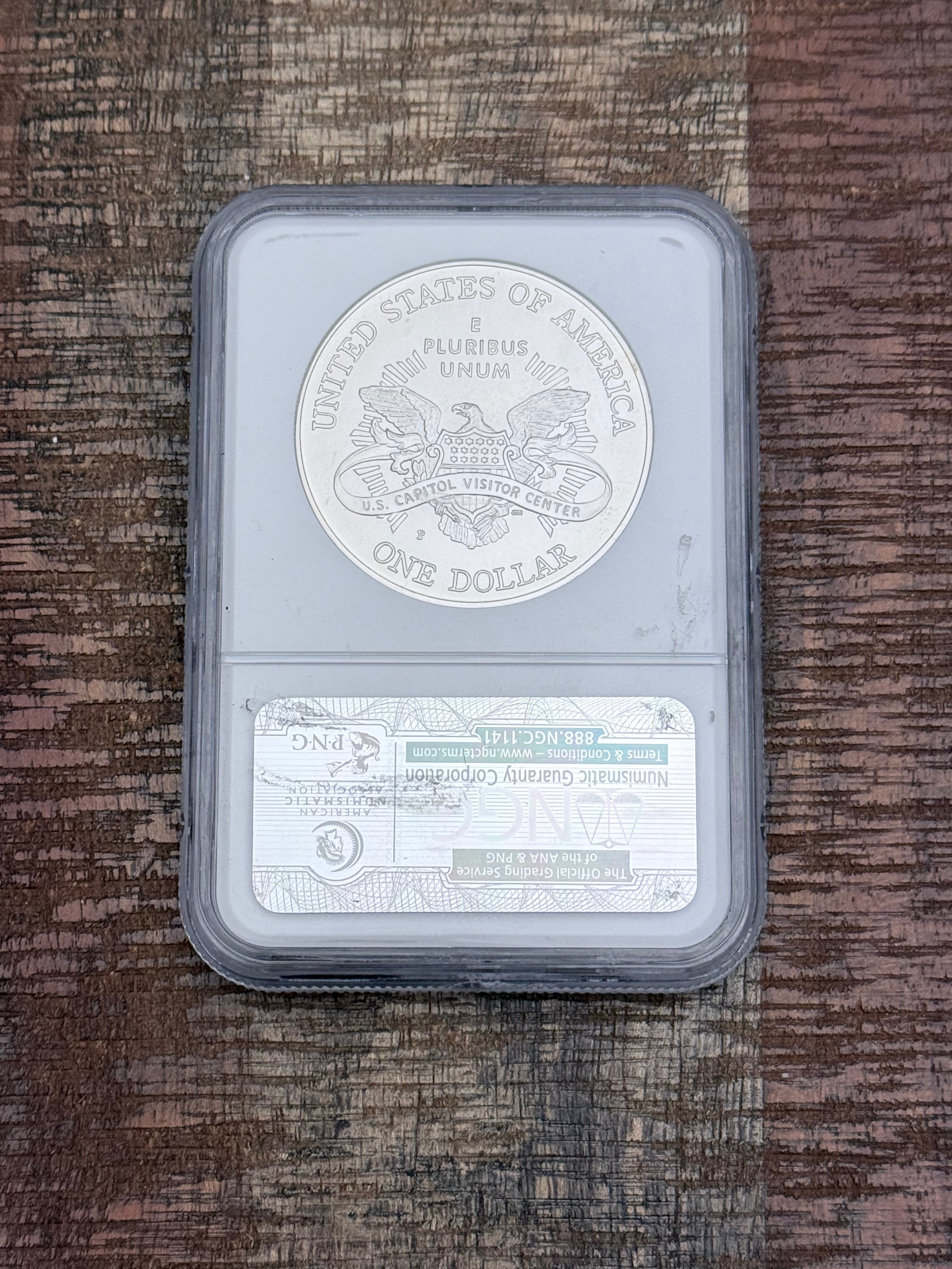 2001 P $1 Capitol Visitor Center Commemorative Dollar ~ NGC MS69