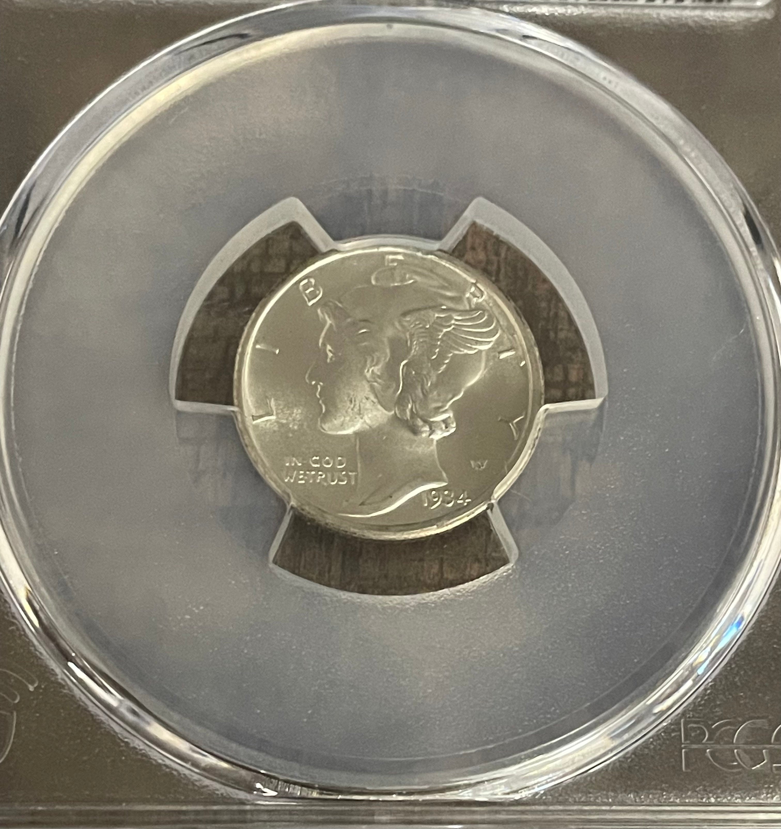 1934-D 10C Mercury Dime ~ PCGS MS64 FB