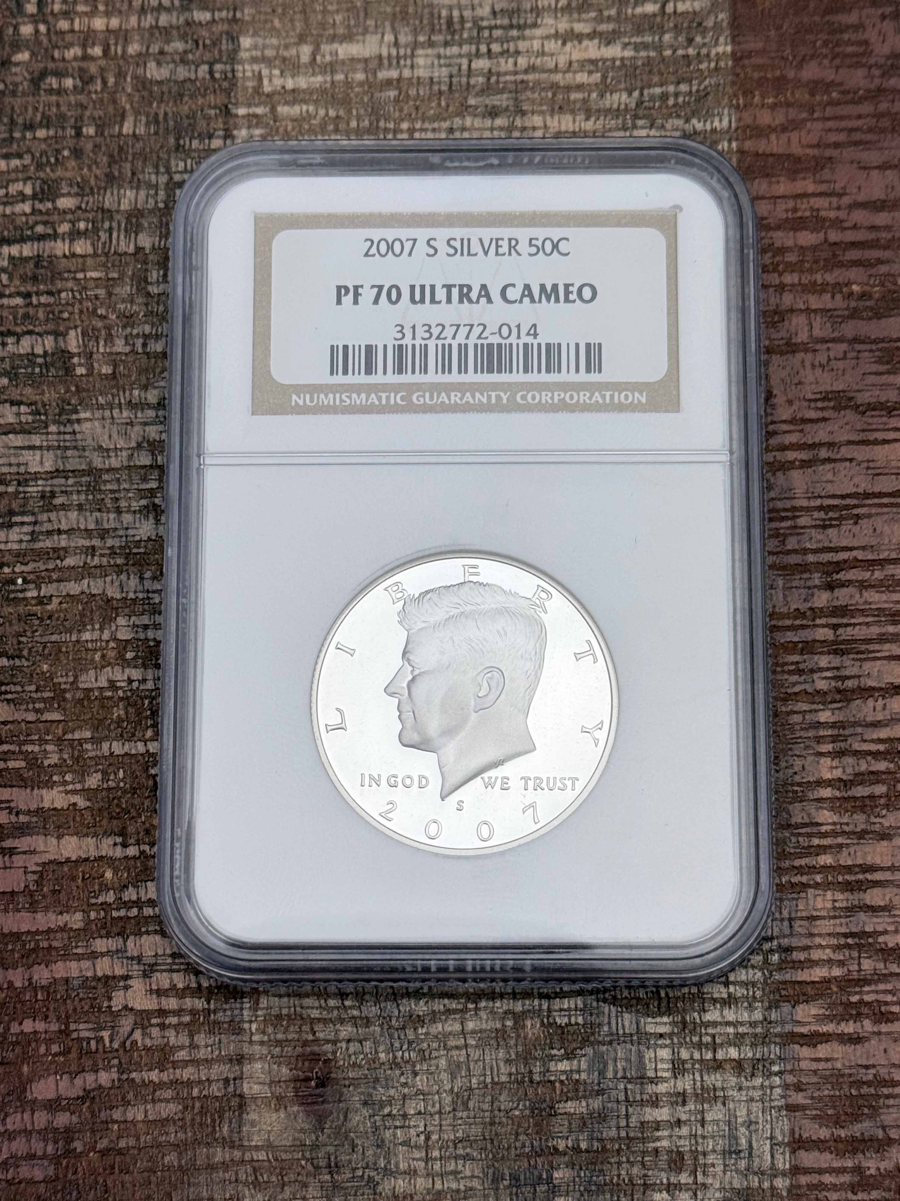 2007-S 50C Silver Kennedy Half Dollar~NGC PF70 Ultra Cameo