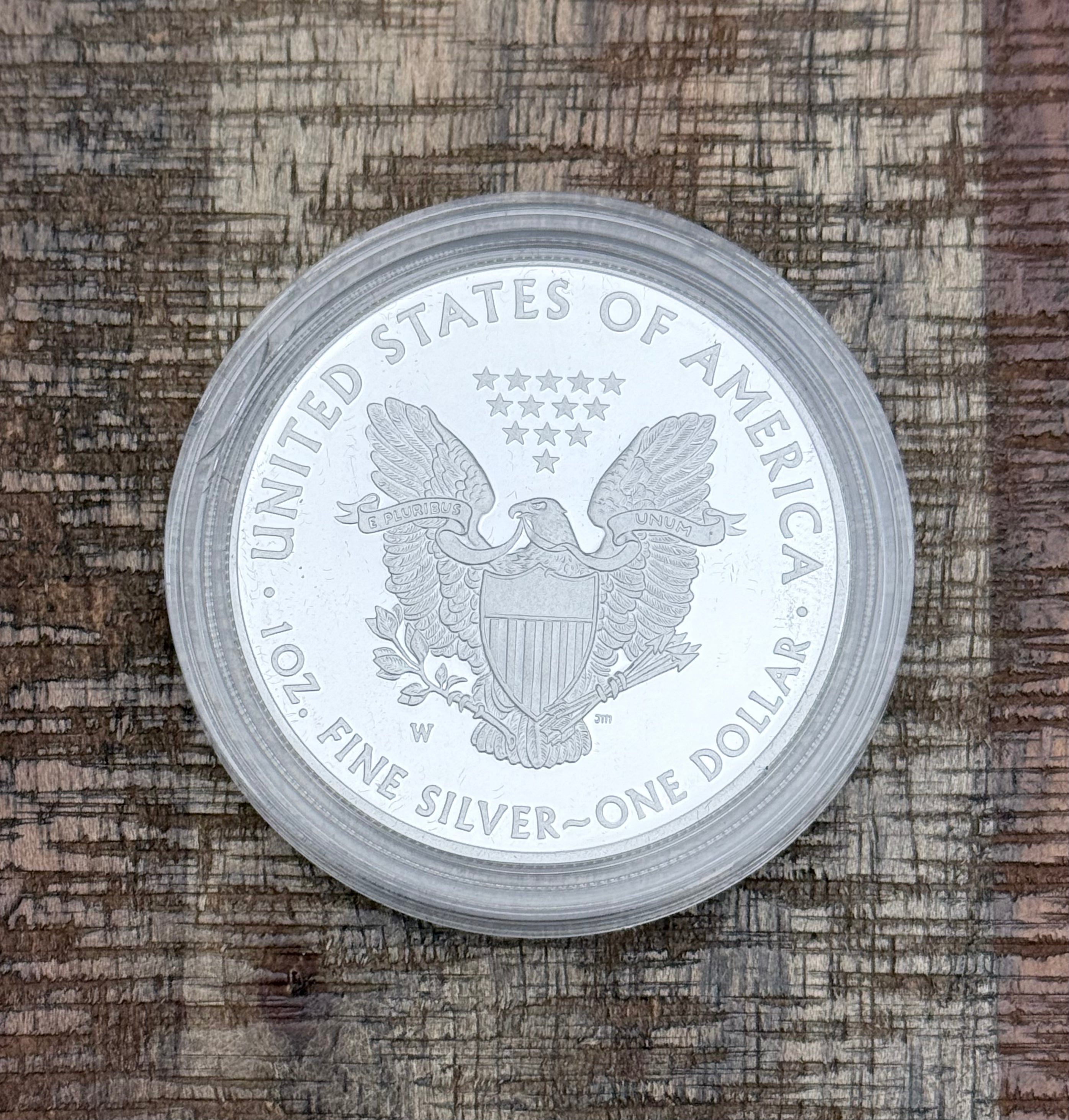 2013-W $1 US American Silver Eagle Proof Coin~Capsule, Presentation Case, Box, with COA.