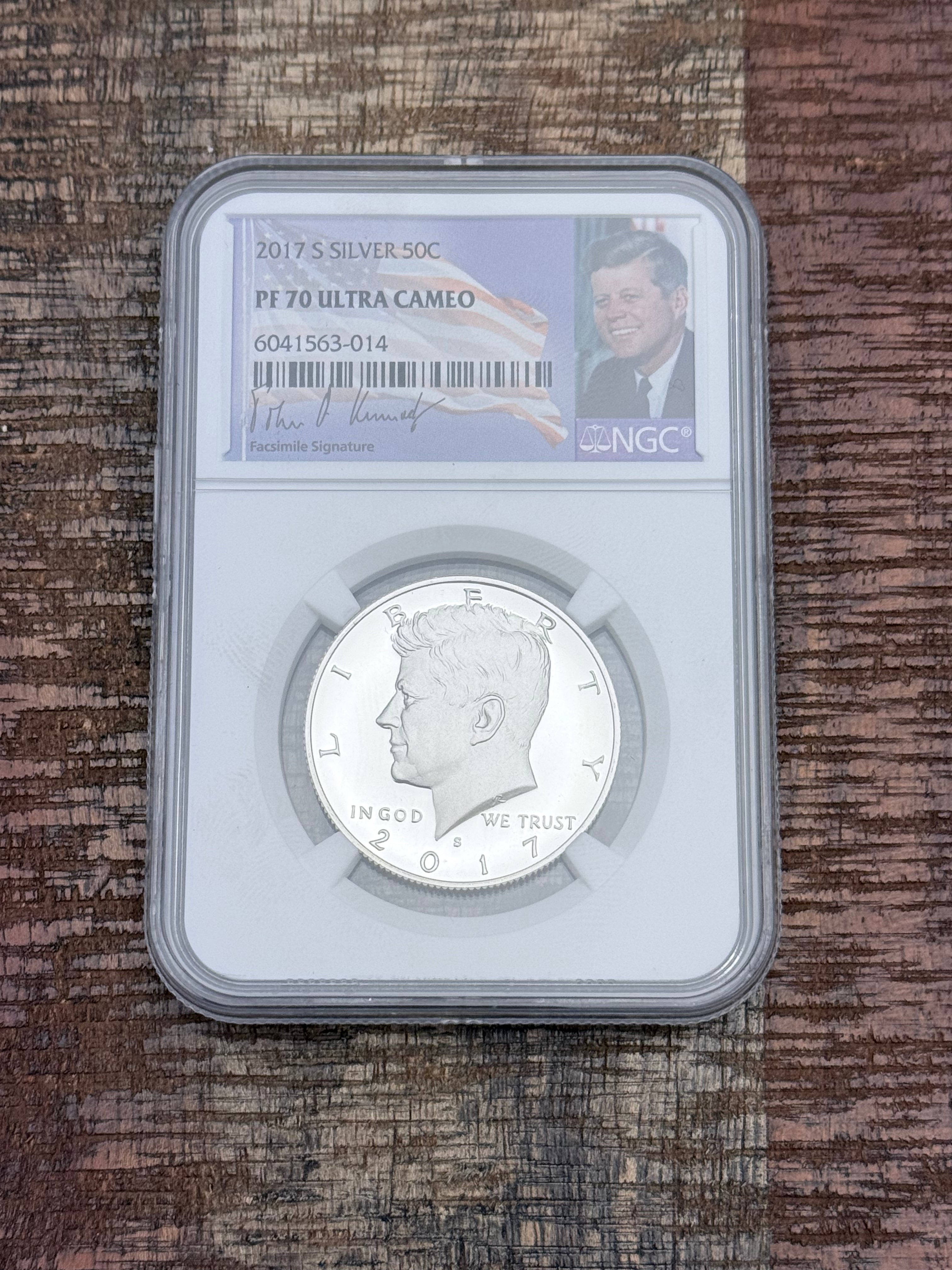 2017-S 50C Silver Kennedy Half Dollar~NGC PF70 Ultra Cameo