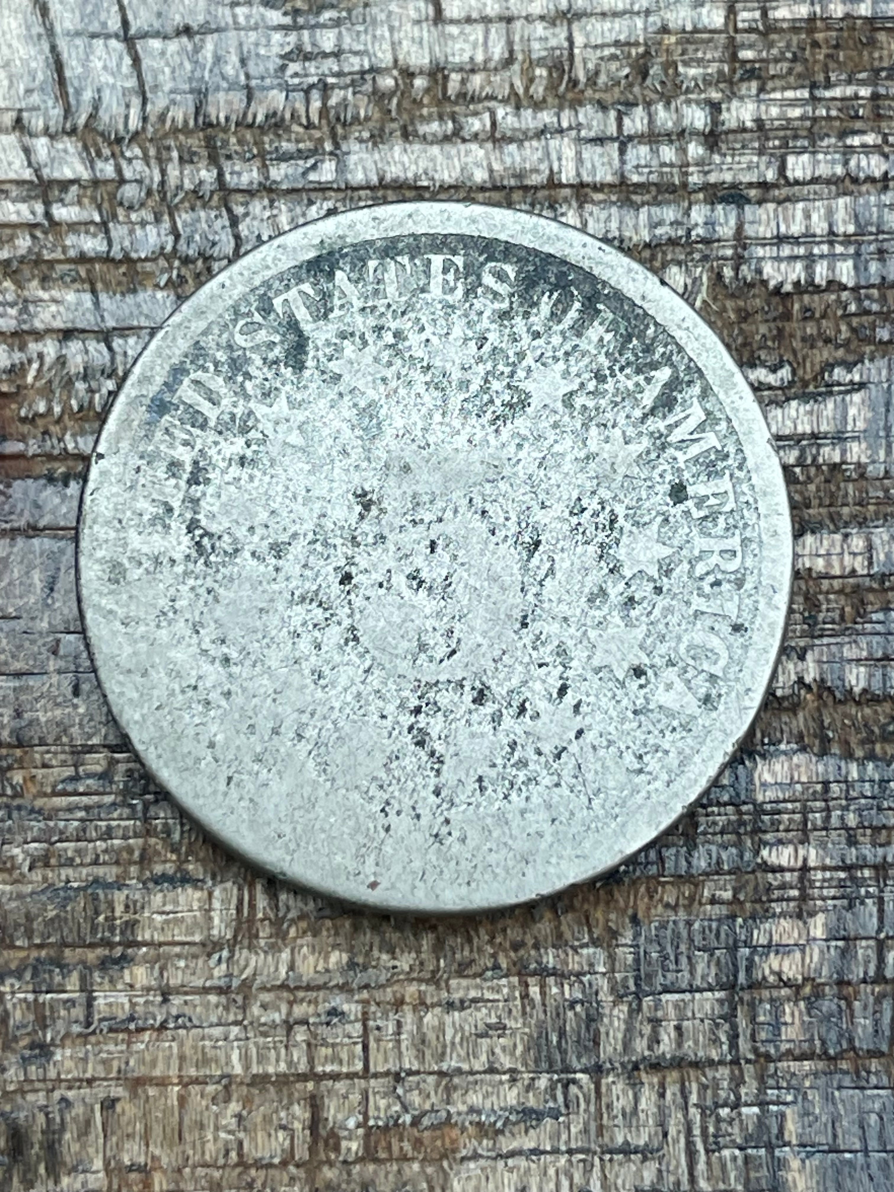 1883 5C Shield Nickel