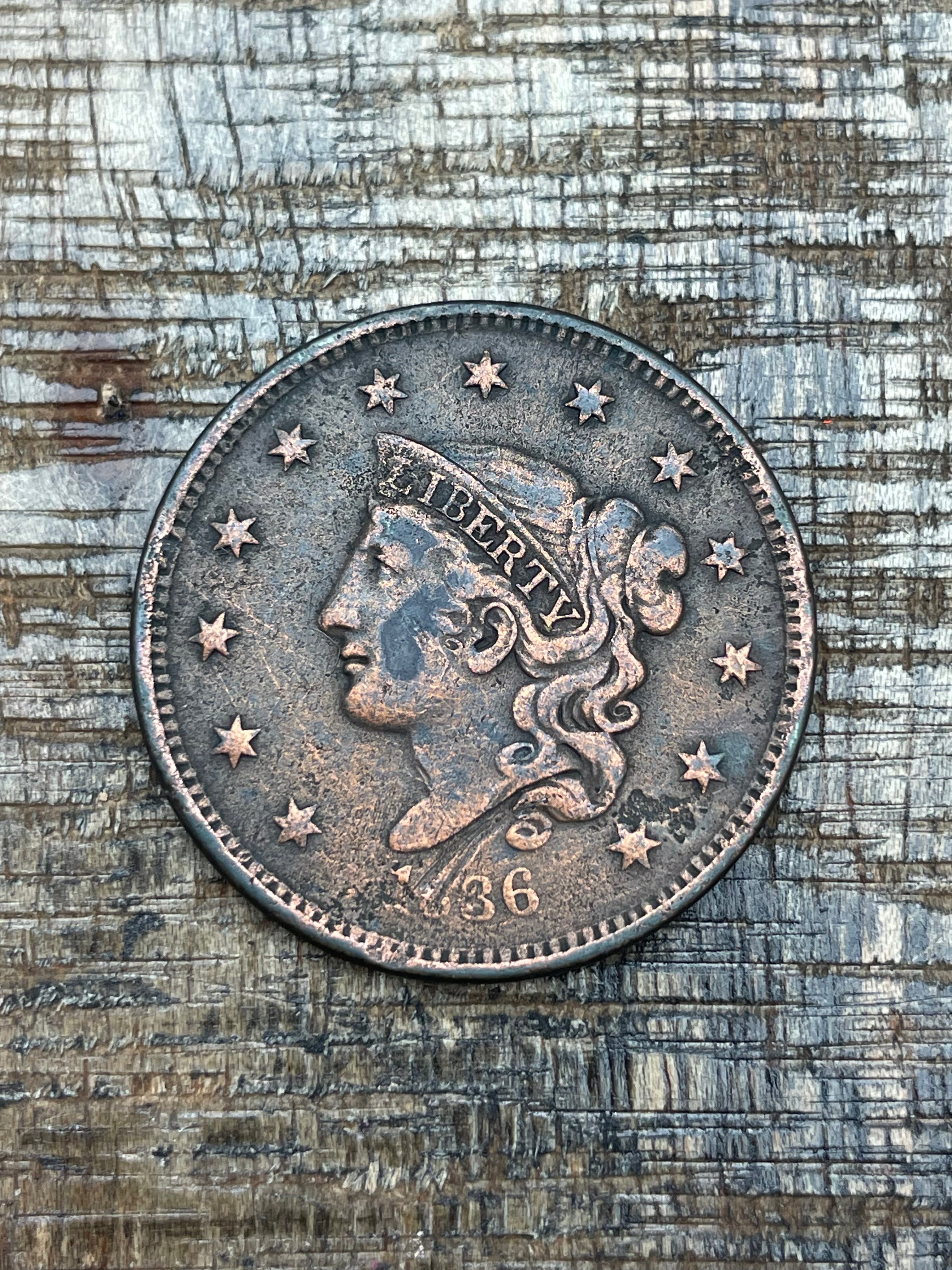 1836 1C Large Cent