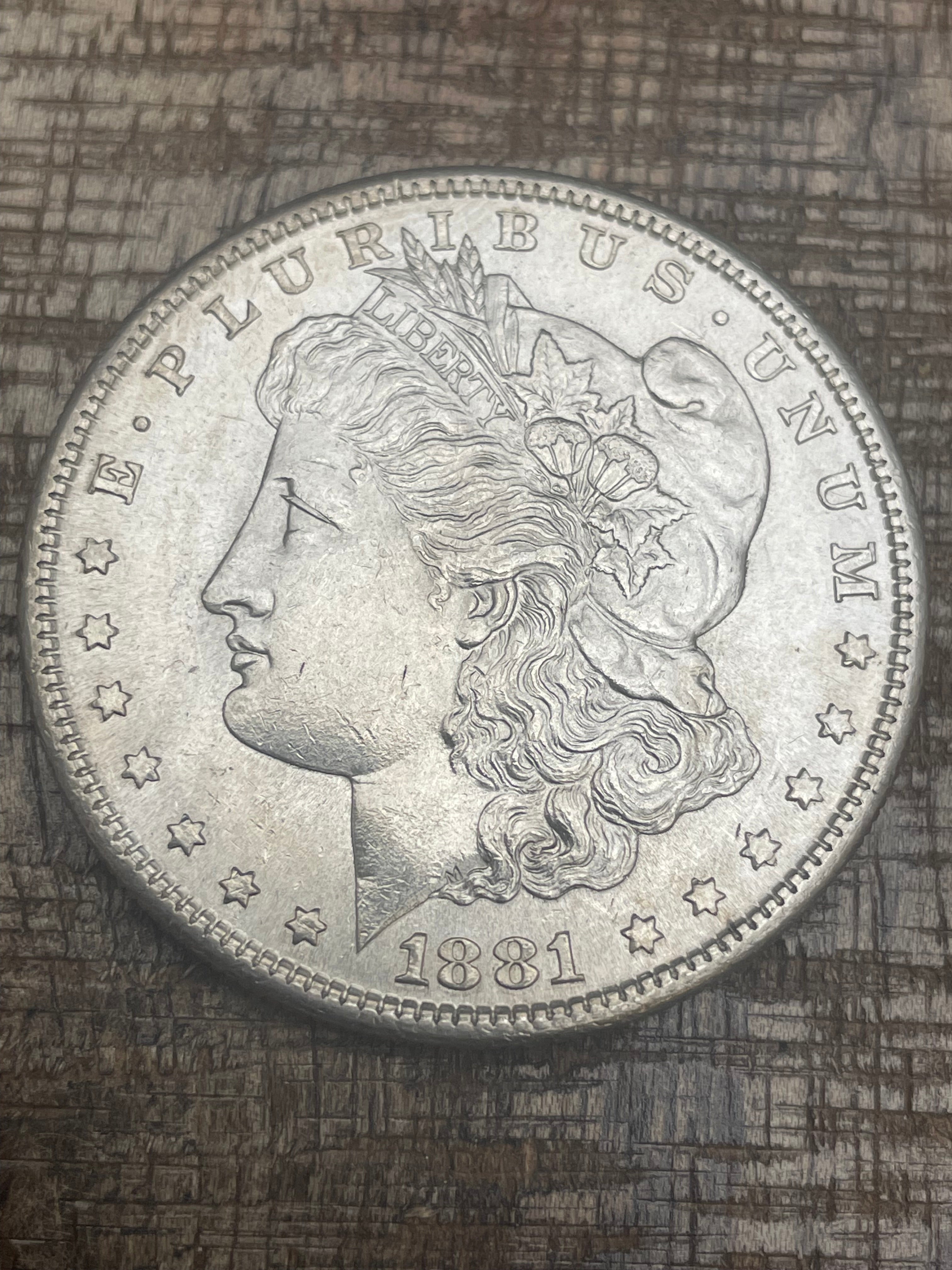 1881-S $1 US Morgan Silver Dollar