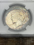 1922-D $1 US Peace Dollar NGC AU Details ~ Cleaned ~ Beautiful Toning