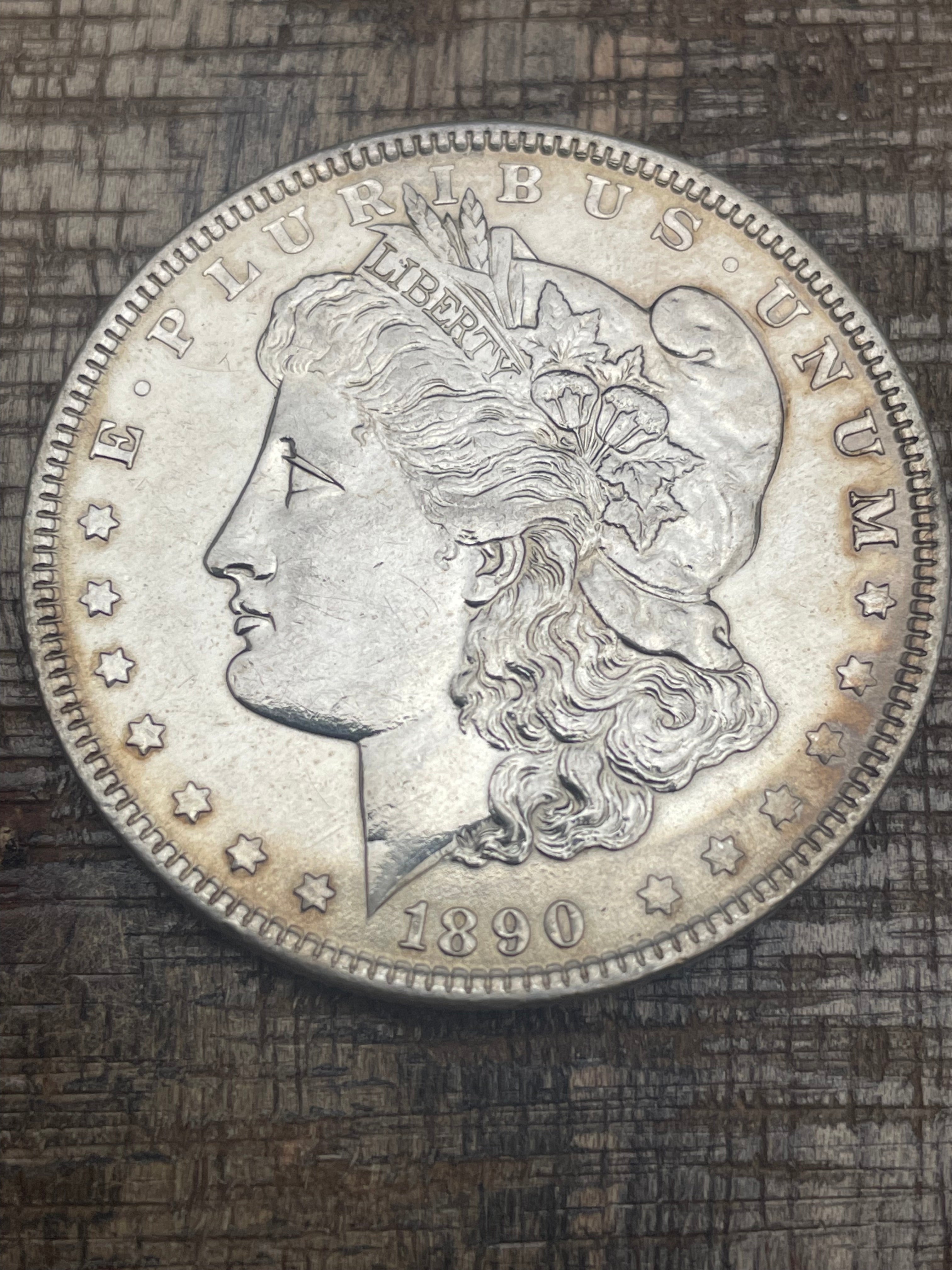 1890 $1 US Morgan Silver Dollar