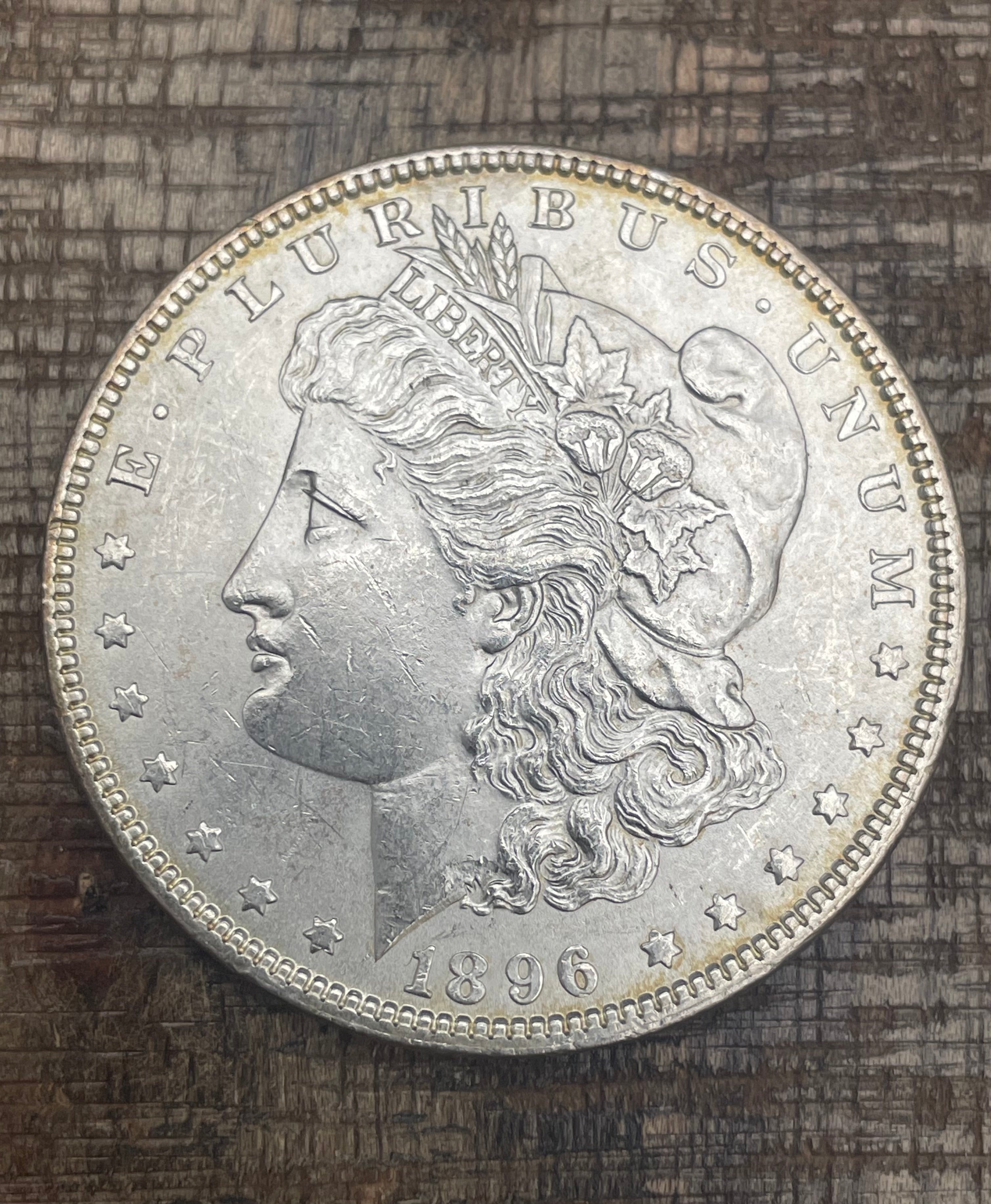 1896 $1 US Morgan Silver Dollar