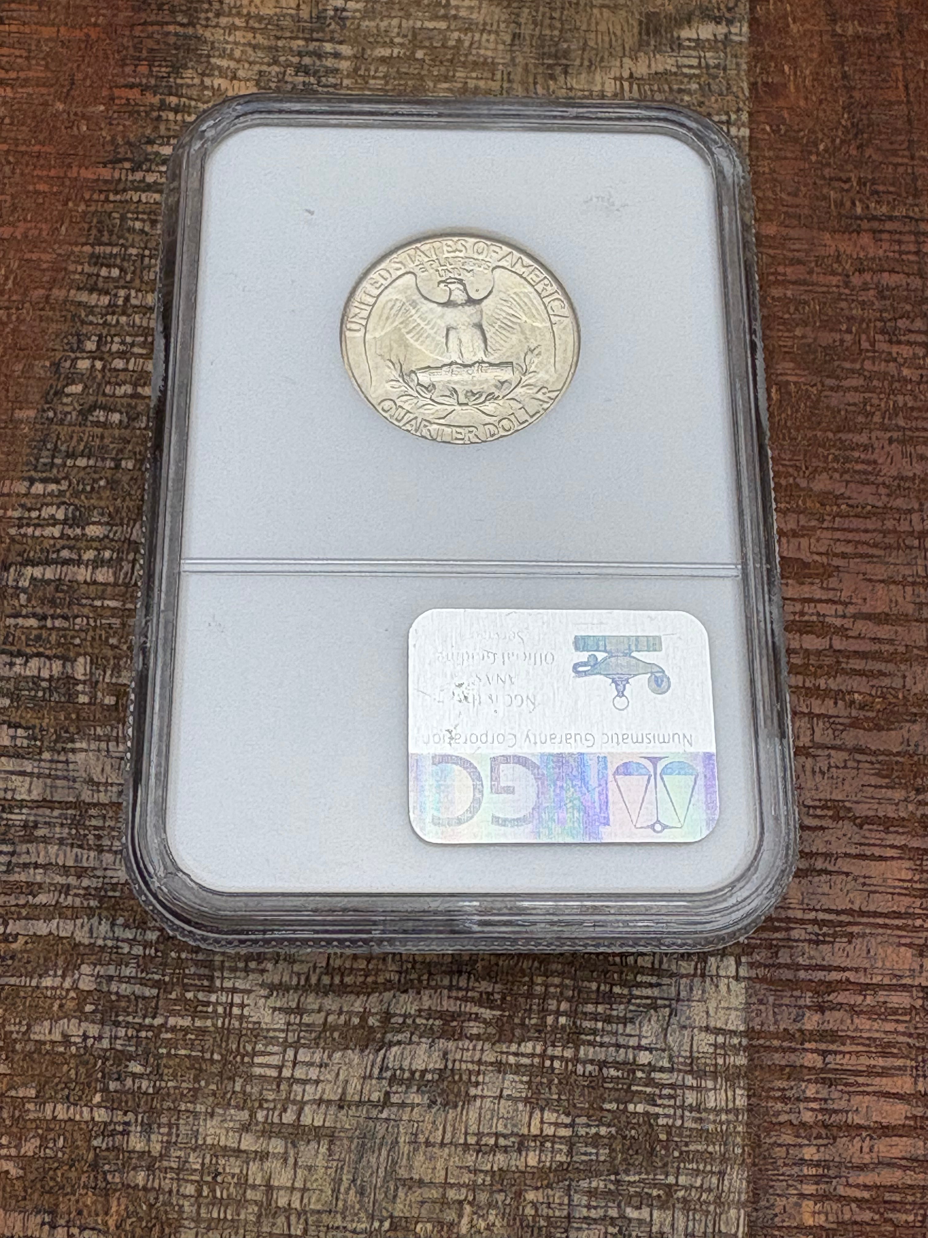 1937 25C US Washington Quarter  ~ PCGS MS65