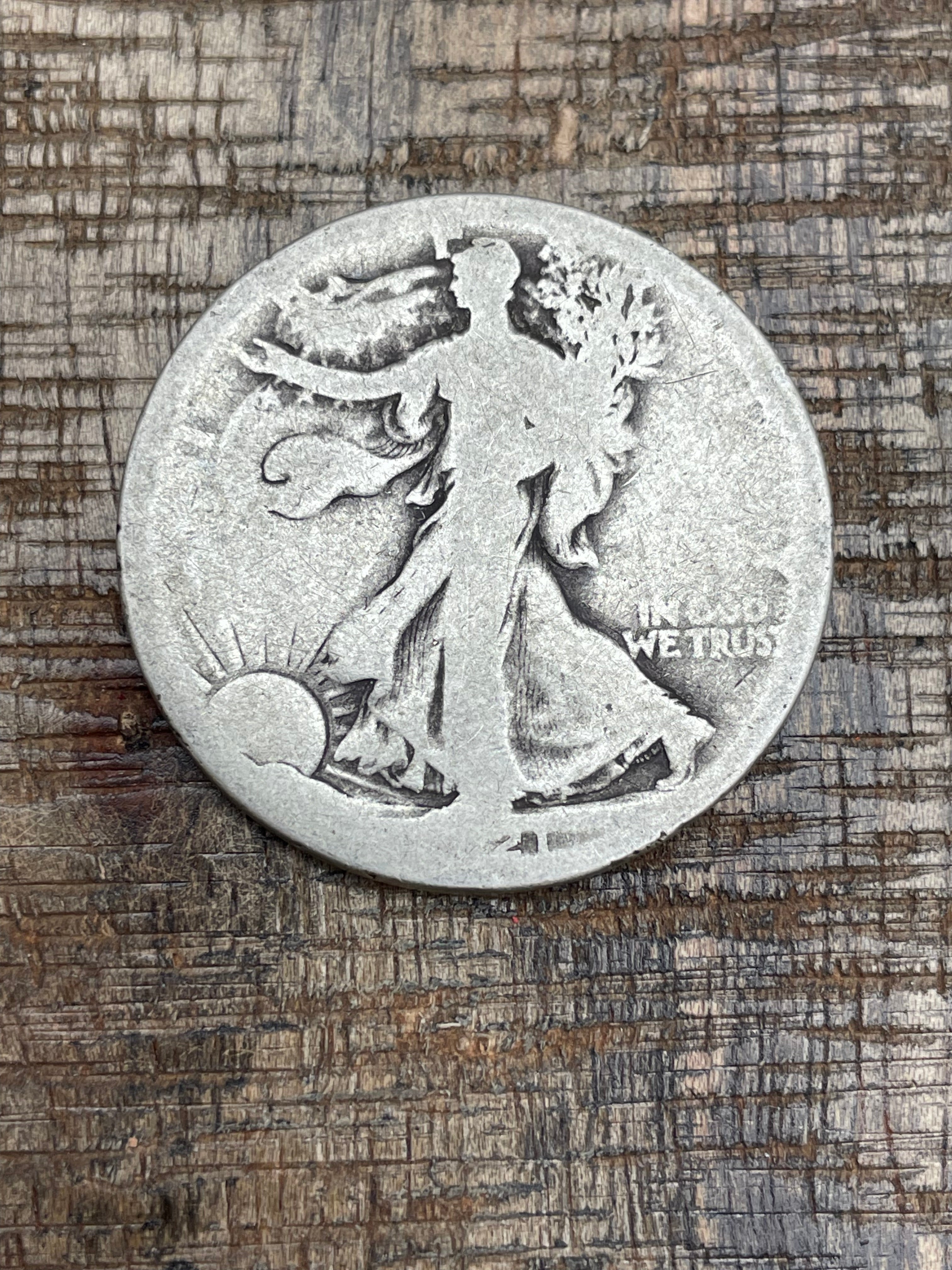 1921-S 50C US Walking Liberty Half Dollar