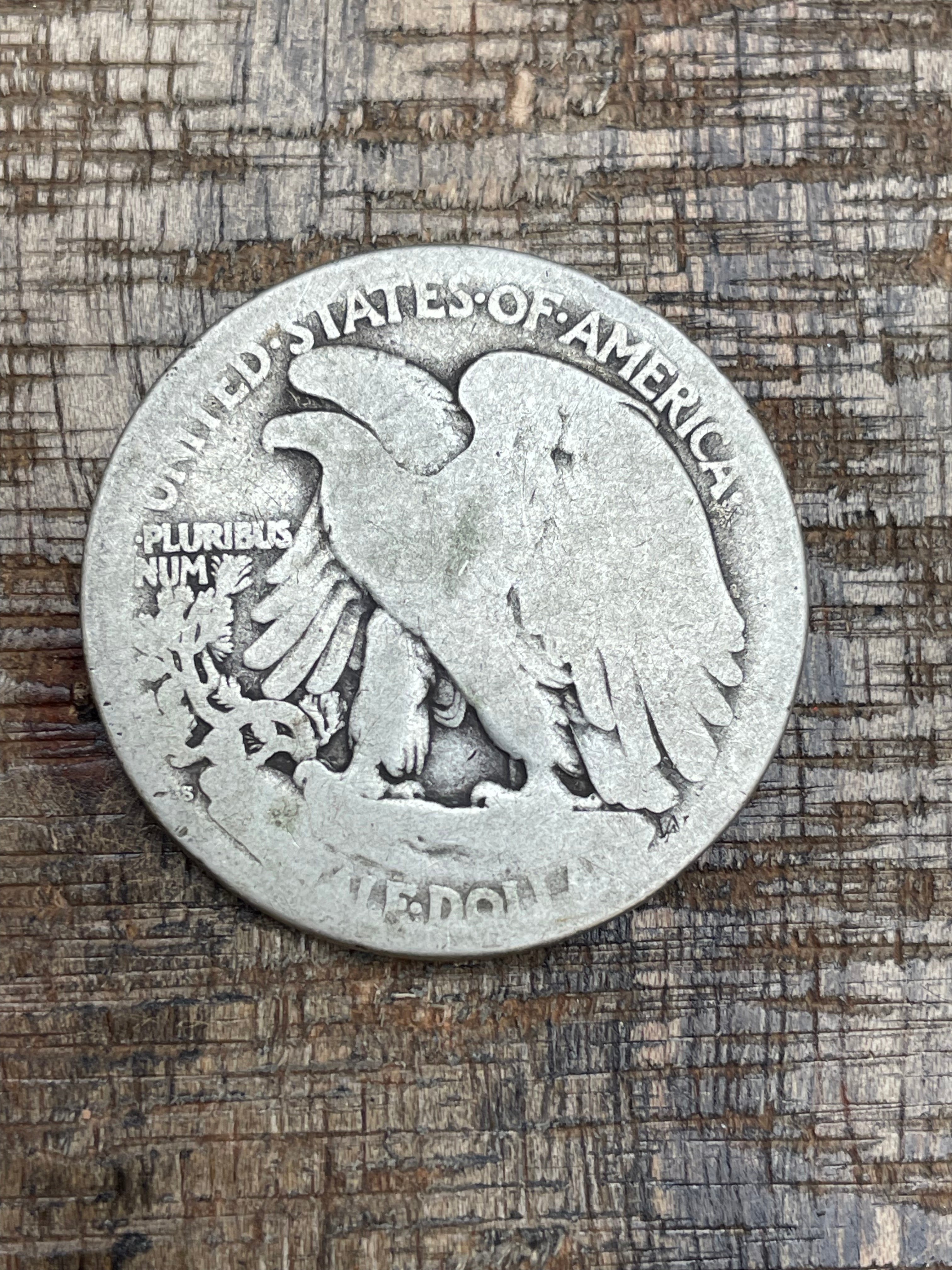 1921-S 50C US Walking Liberty Half Dollar