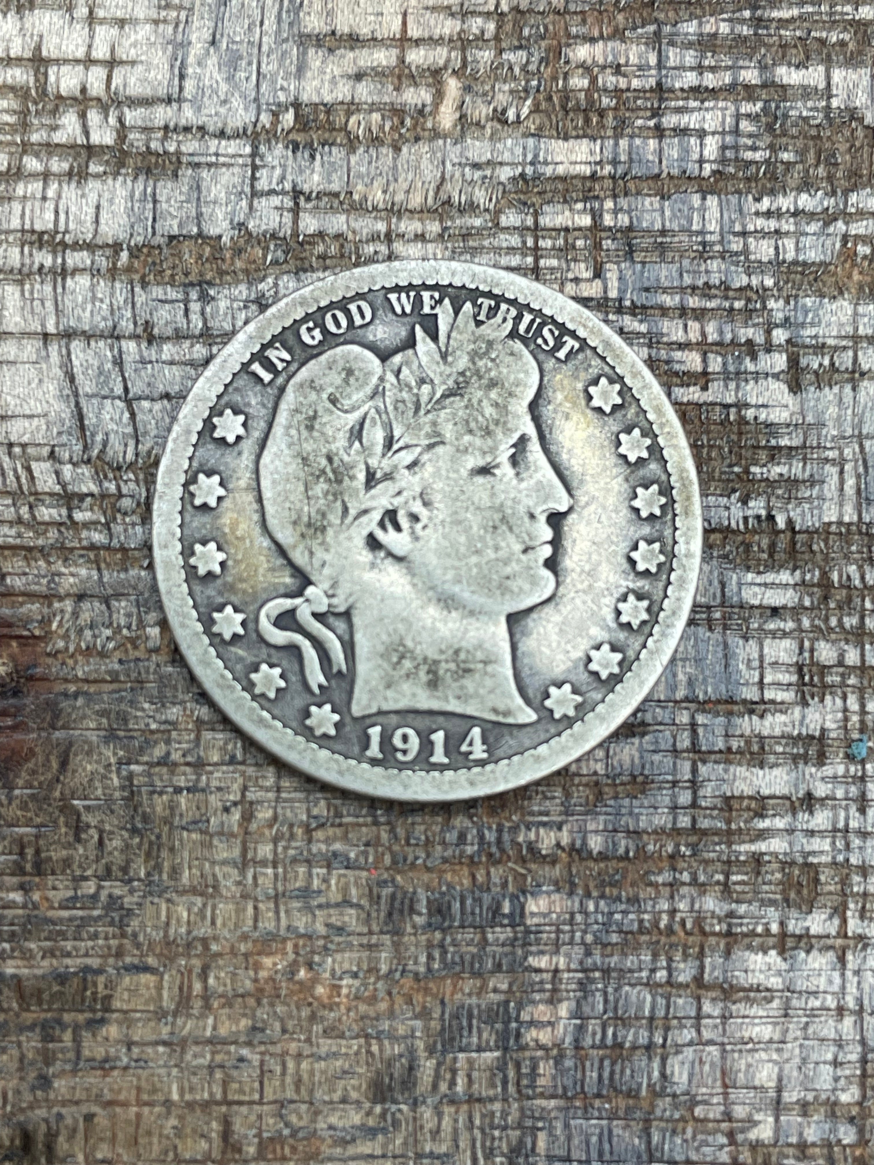 1914-D 25C US Barber Quarter