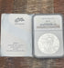 2007-W $1 US American Silver Eagle~NGC MS70 ~ COA