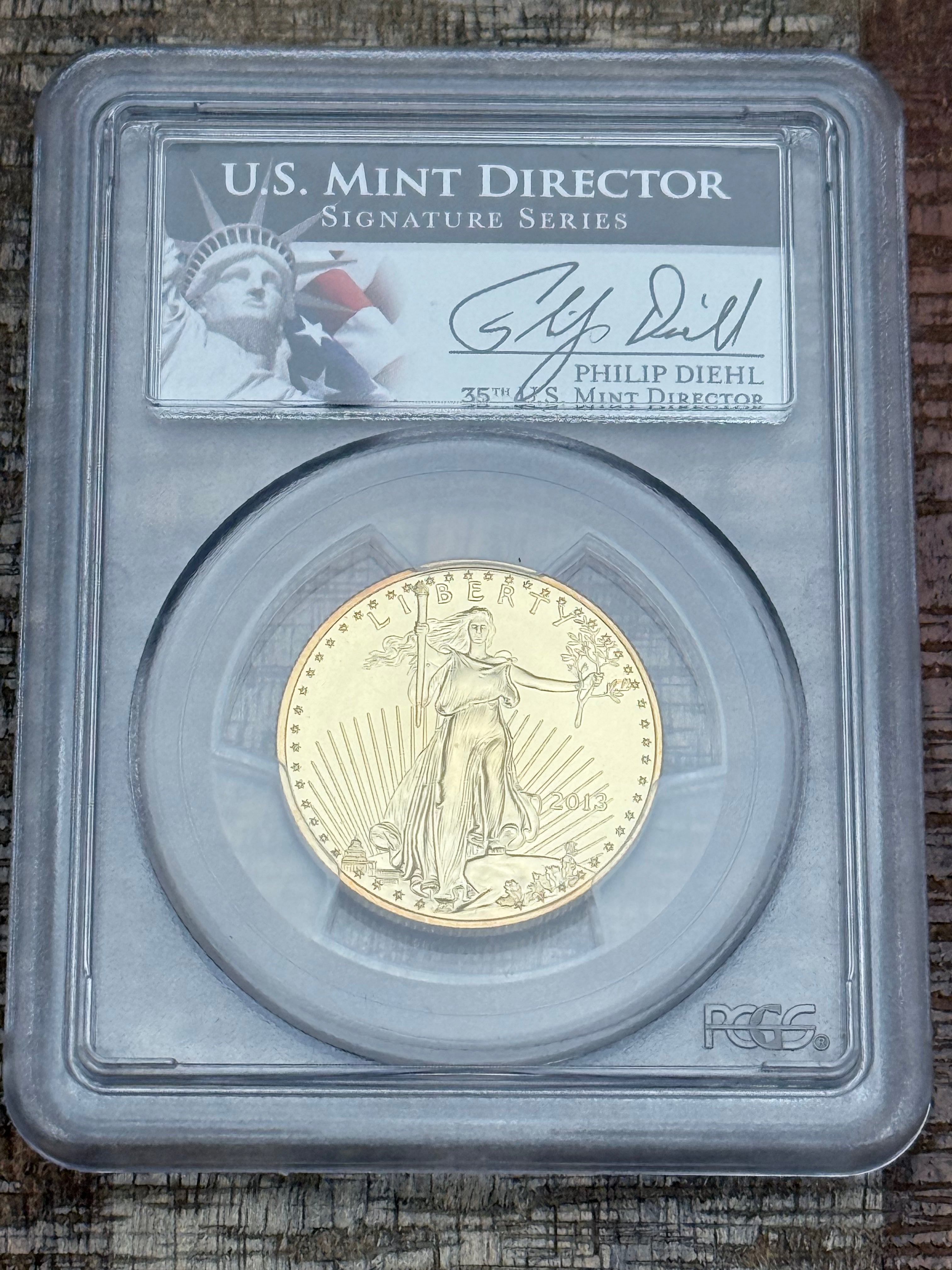 2013 $25 1/2 oz American Gold Eagle PCGS MS70