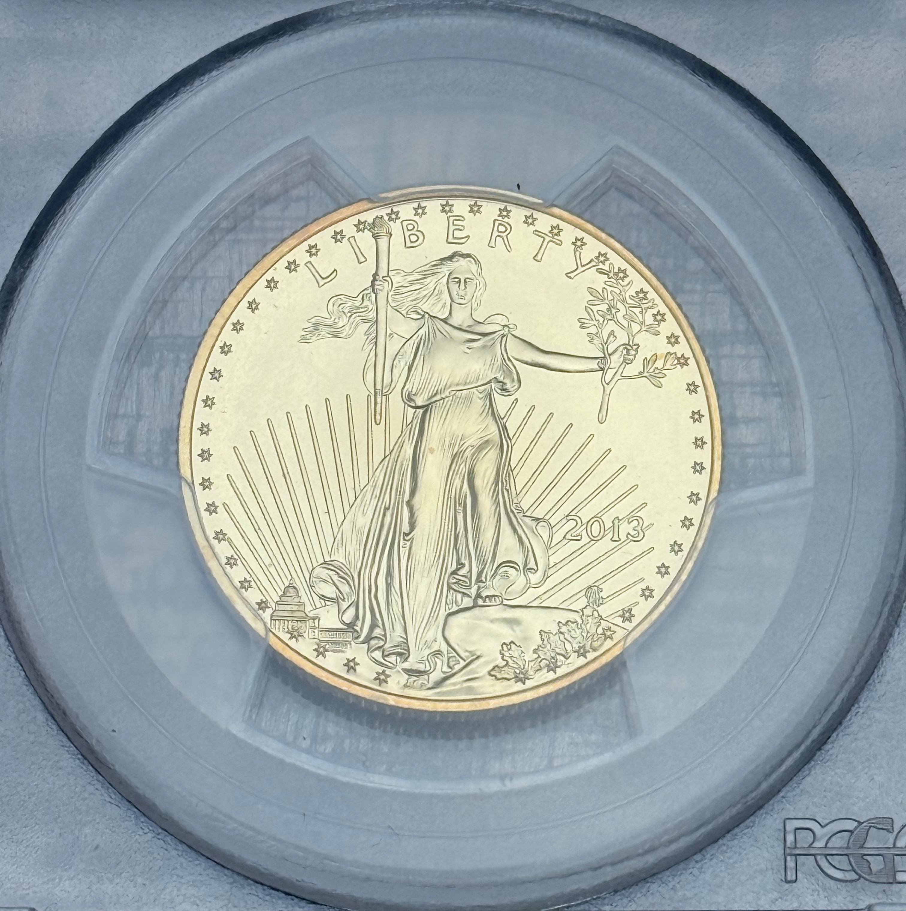 2013 $25 1/2 oz American Gold Eagle PCGS MS70