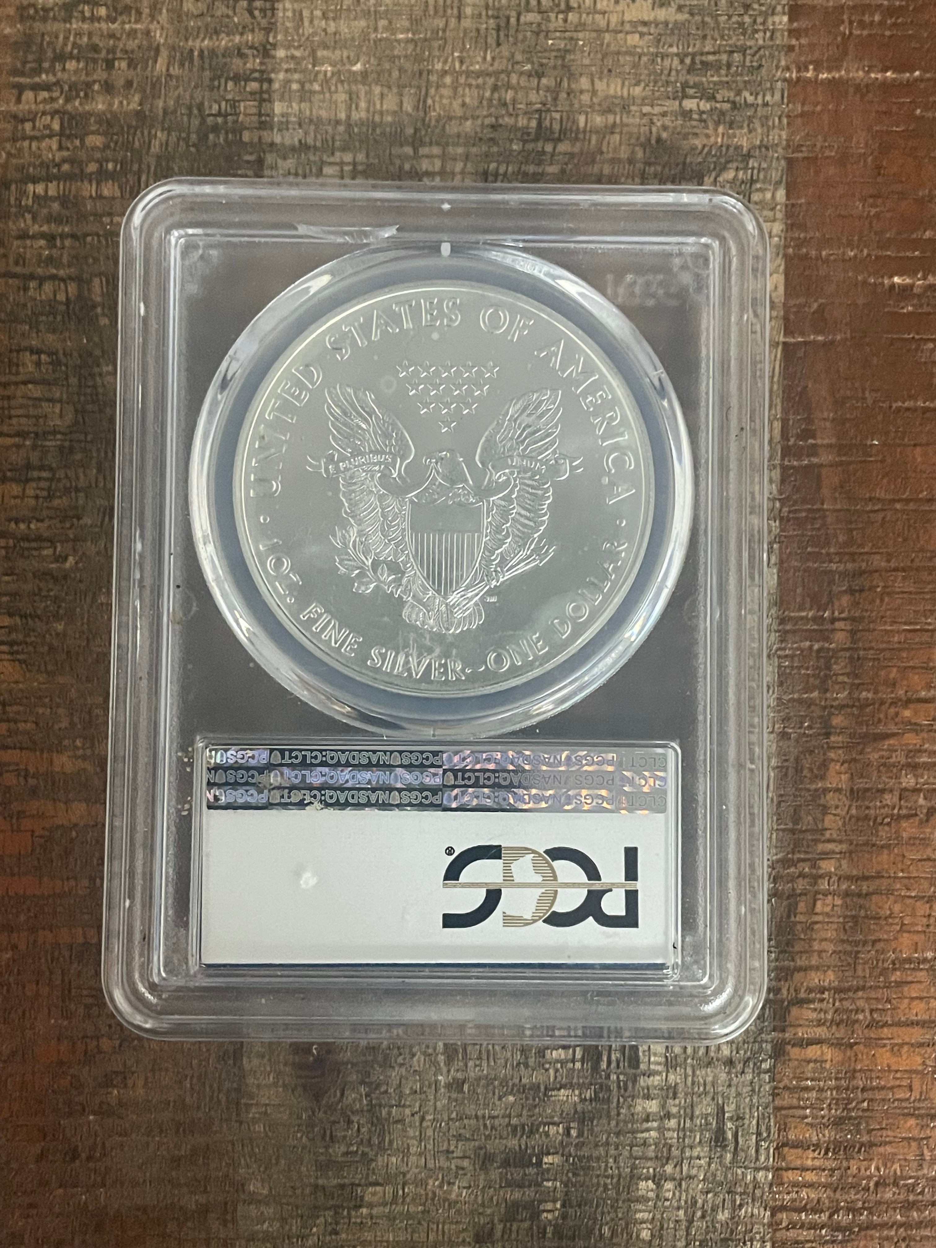 2016 $1 American Silver Eagle ~ PCGS MS69 ~ First Strike ~ Struck at West Point Mint Label ~ 30th Anniversary