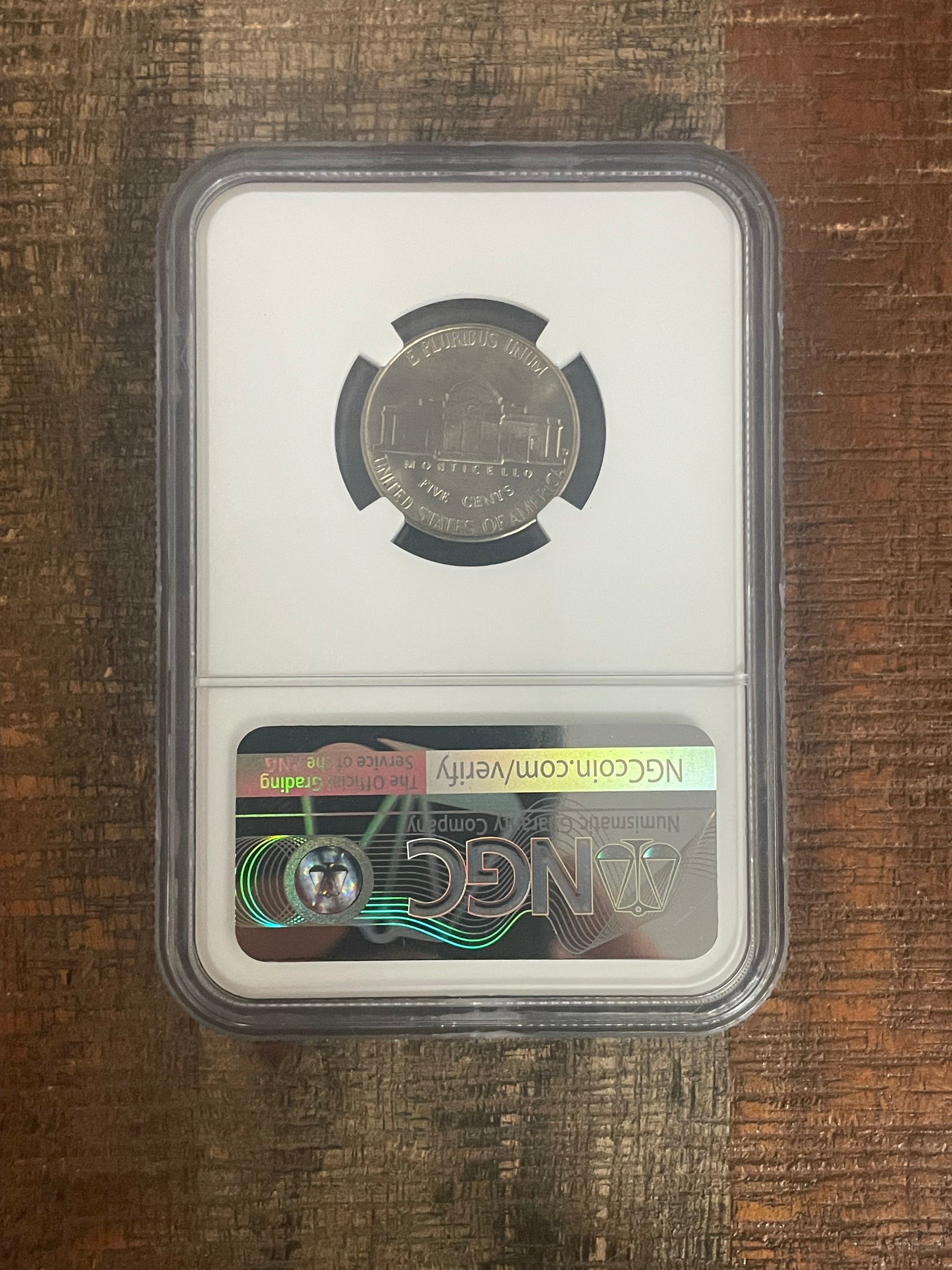 1950-D 5c US Jefferson Nickel NGC MS66.