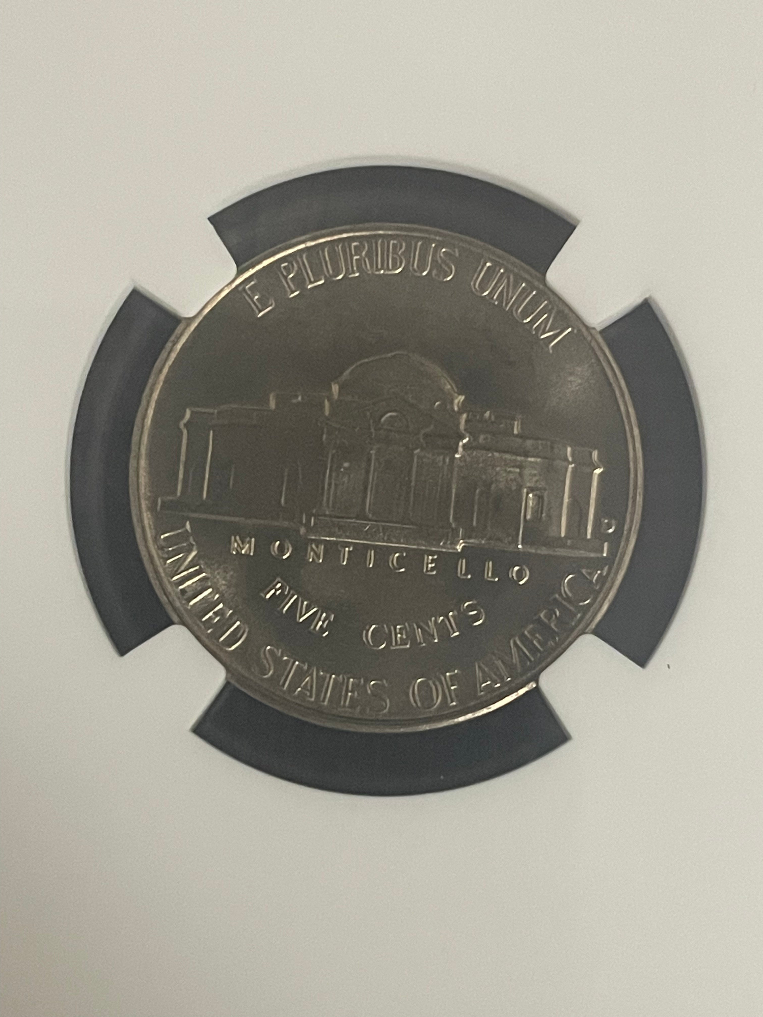 1950-D 5c US Jefferson Nickel NGC MS66.