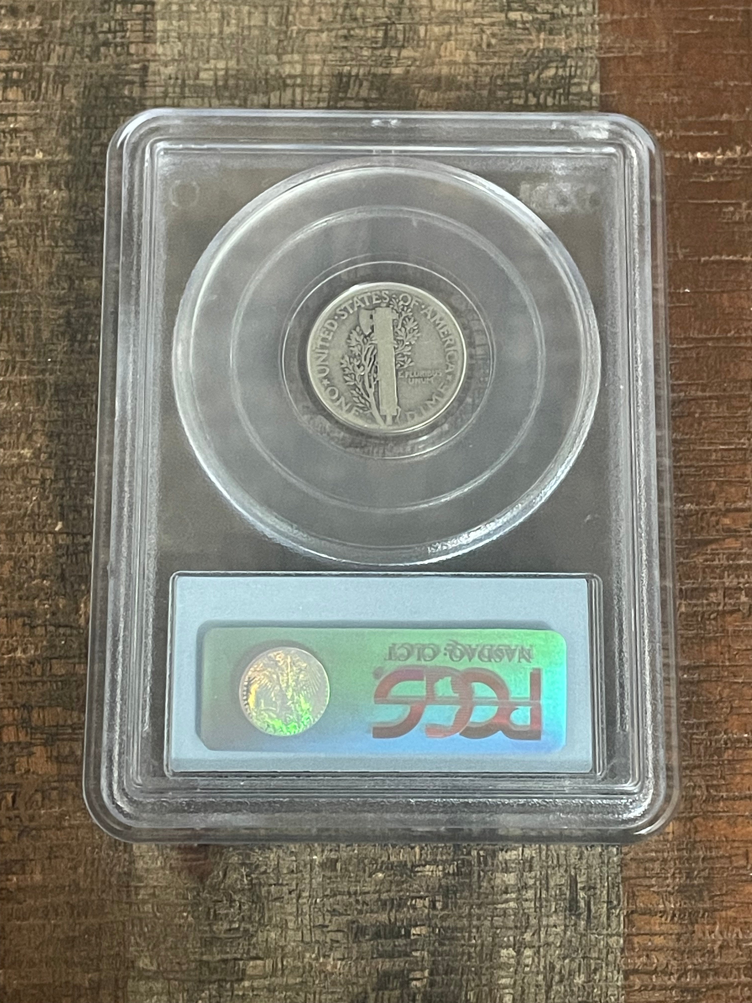 1921-D 10c US Mercury Dime ~ 90% silver ~ PCGS VG10