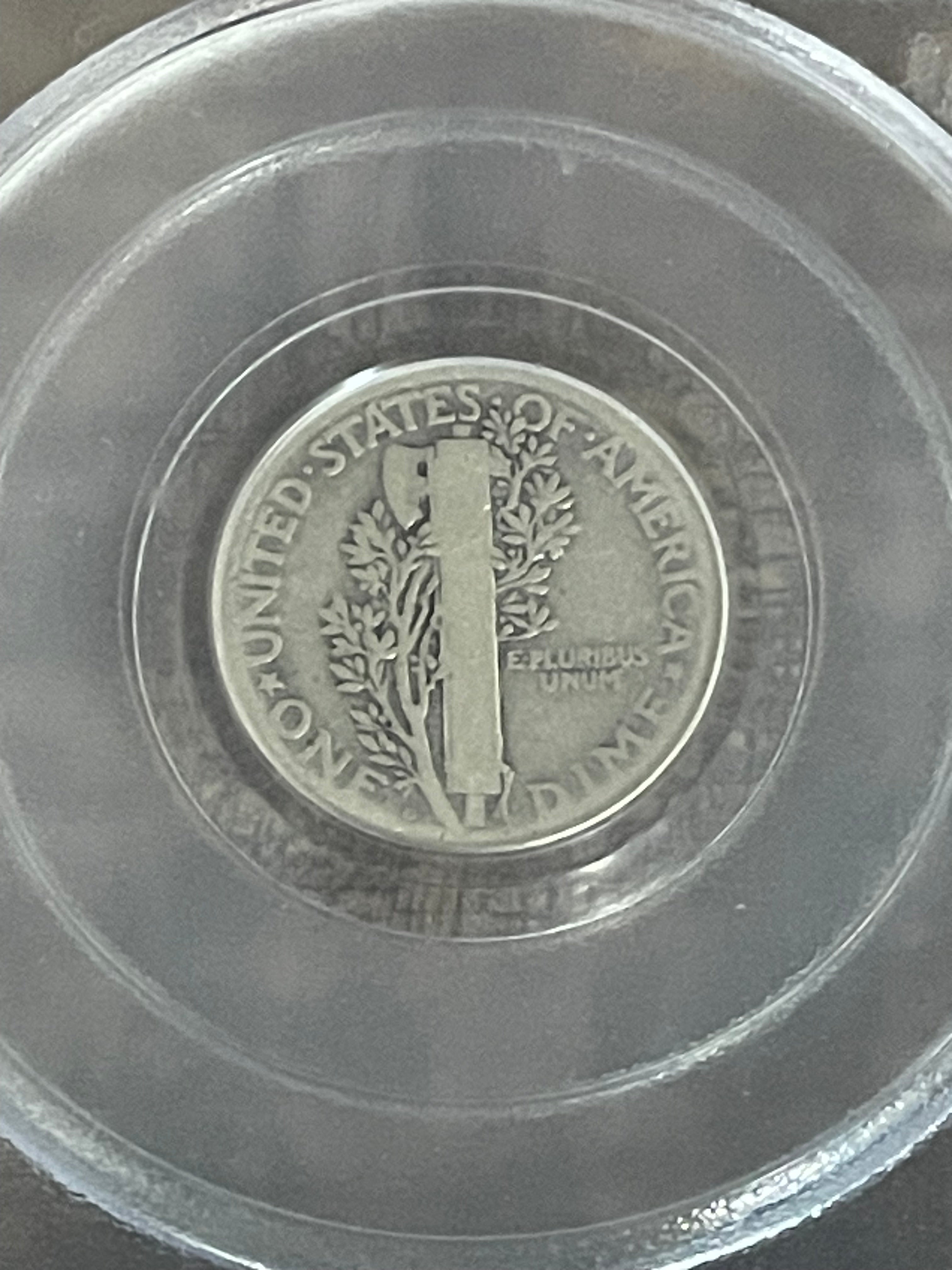 1921-D 10c US Mercury Dime ~ 90% silver ~ PCGS VG10