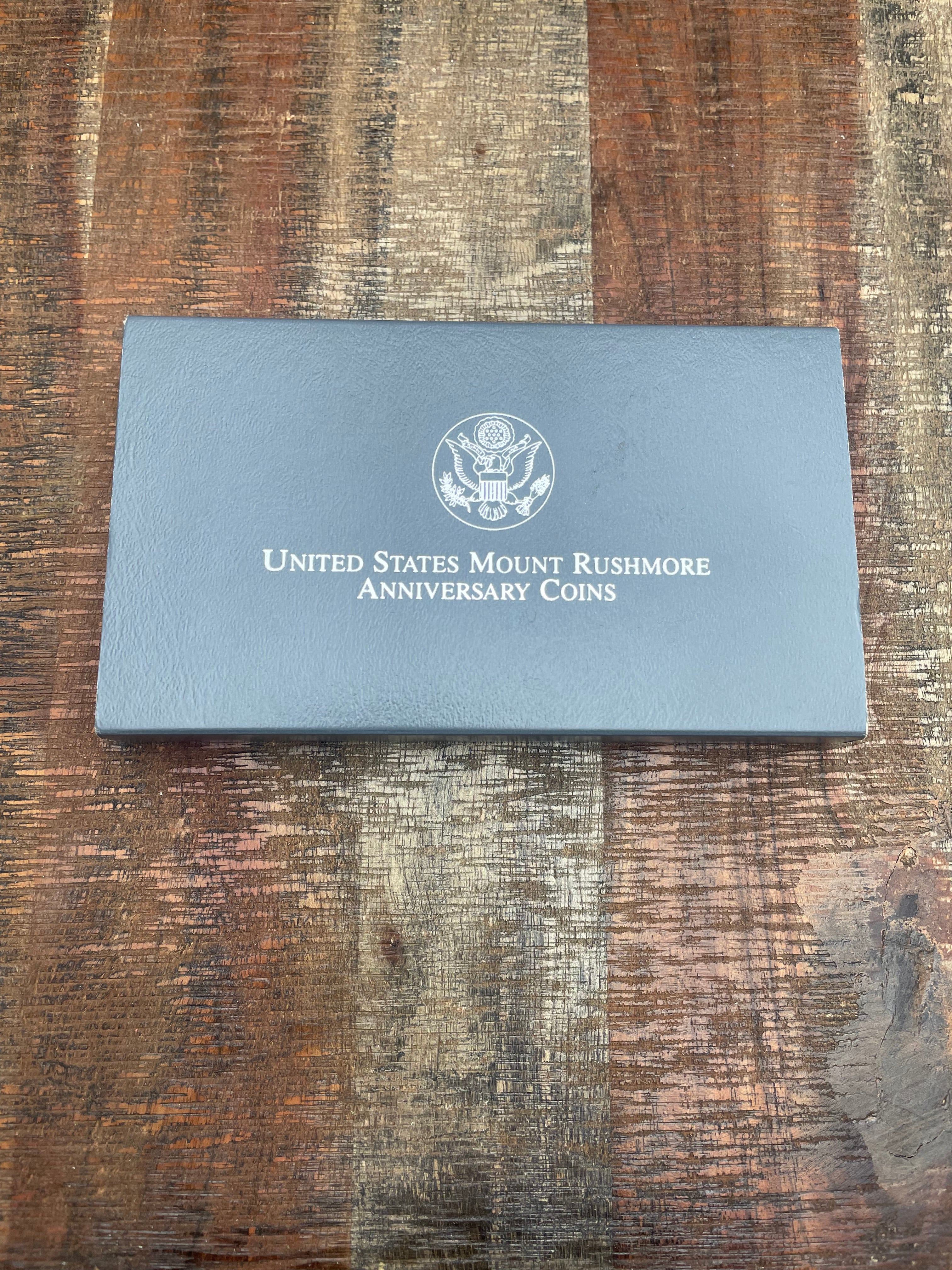 1991 Mount Rushmore Anniversary Coins~ Two-Coin Proof Set~Silver Dollar/Clad Half~ OGP with COA