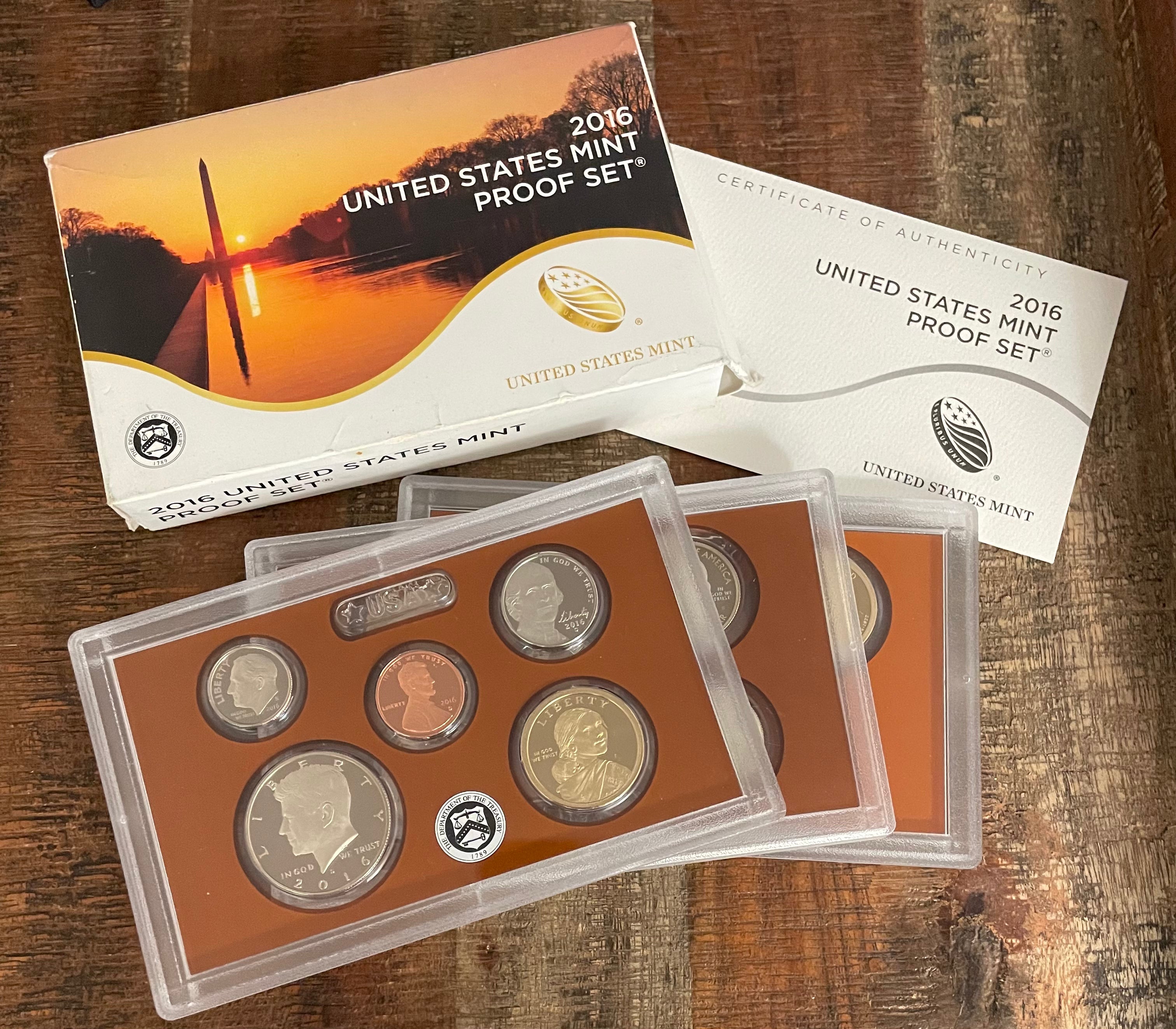 2016 US Proof Coin Set~13 coin set~ In OGP with COA