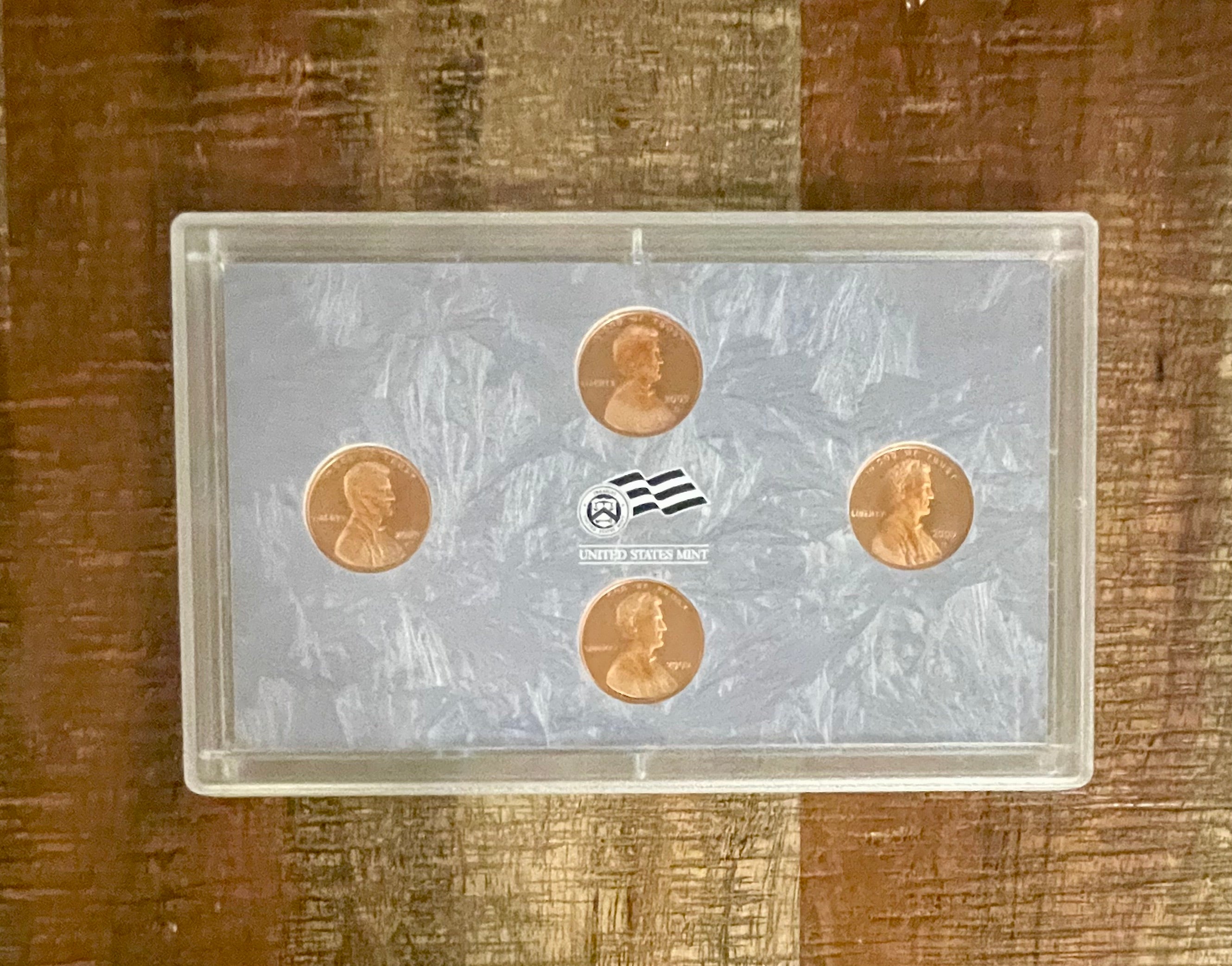 2009 US Mint Proof Lincoln Cents ~ 4 Coin Set ~ In OGP no outer box or COA