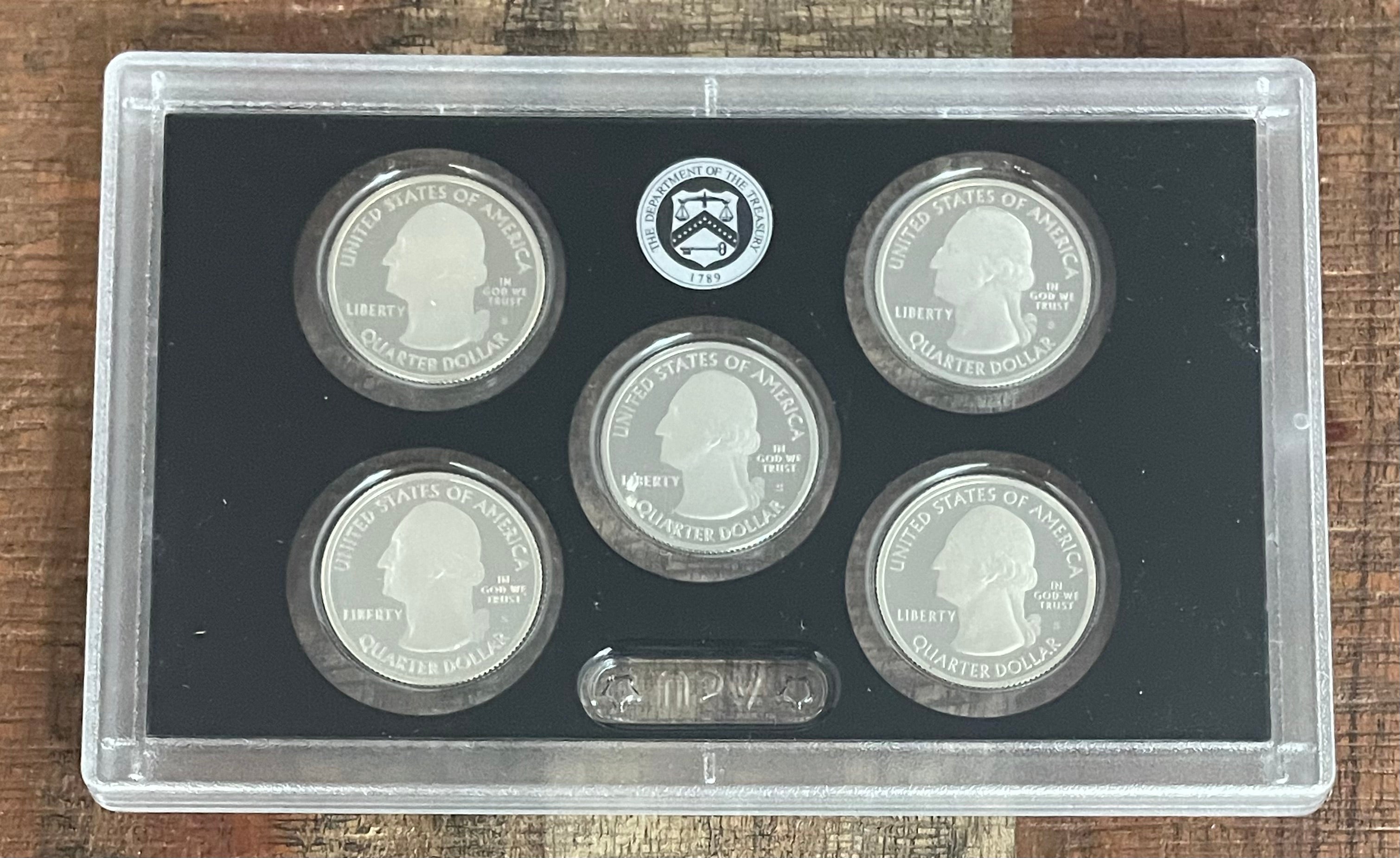 2011 US Mint America the Beautiful Quarters Silver Proof Set in OGP with COA