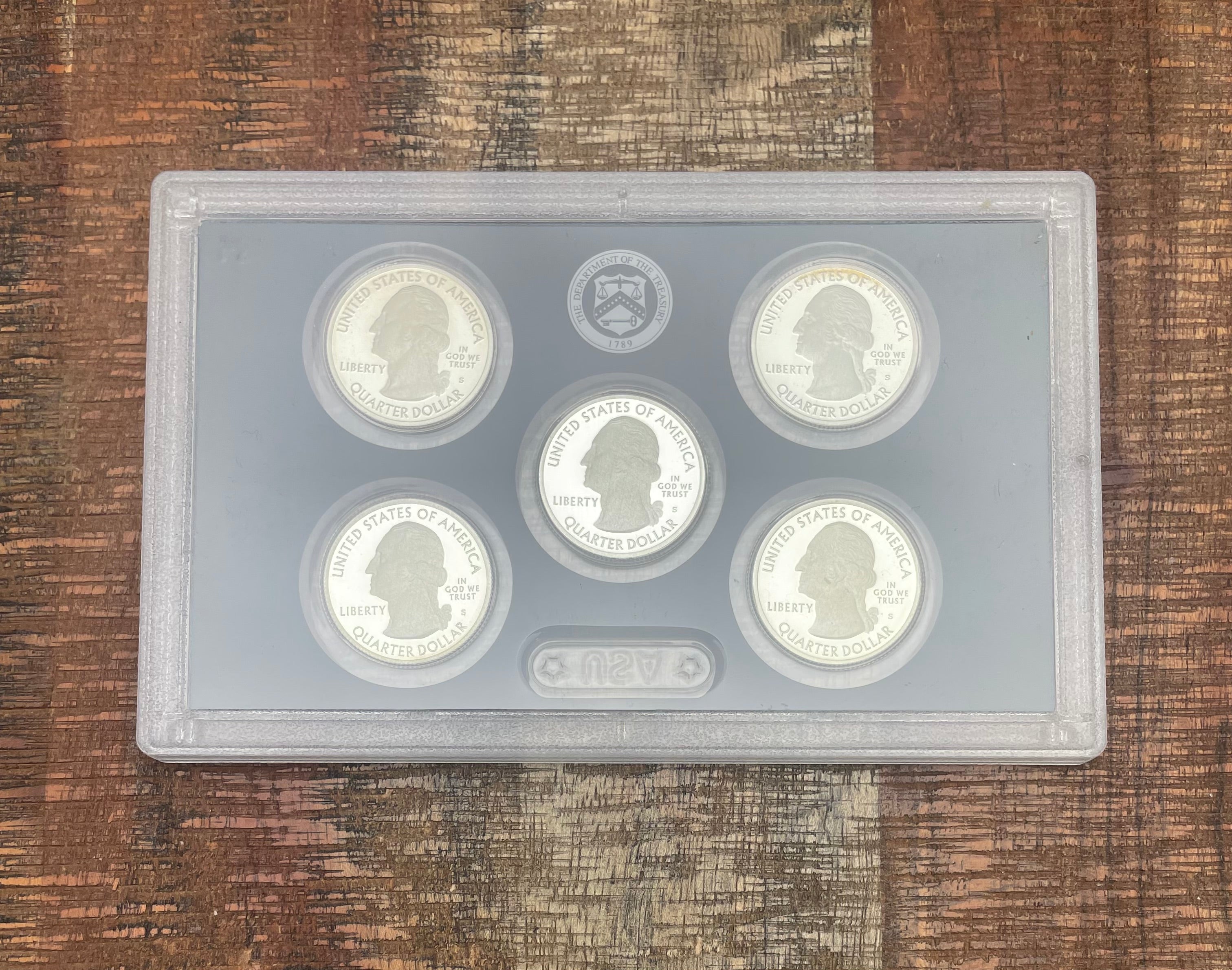 2012 US Mint America the Beautiful Quarters Silver Proof Set in OGP with COA