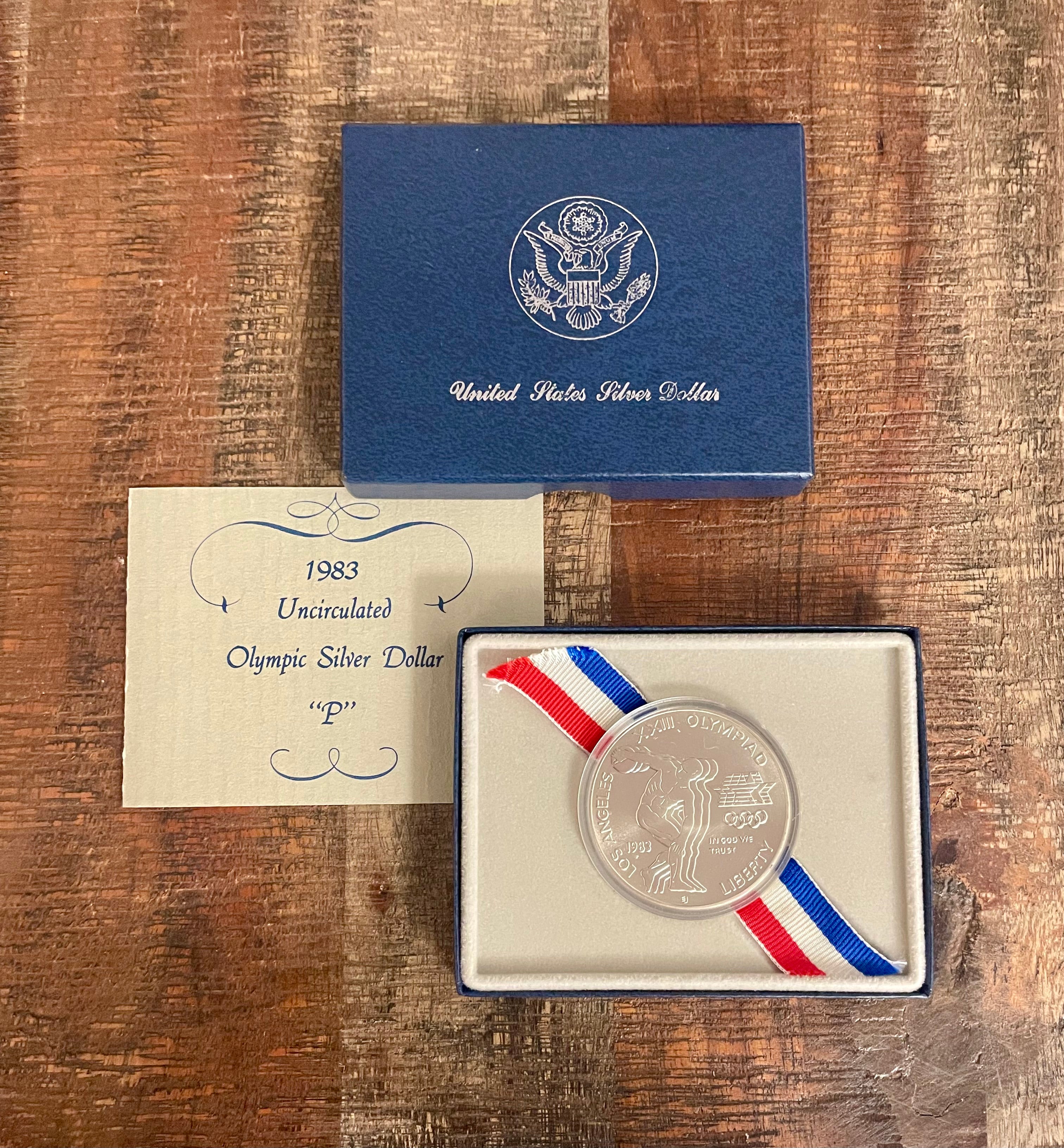 1983-P US Uncirculated Olympic Silver Dollar