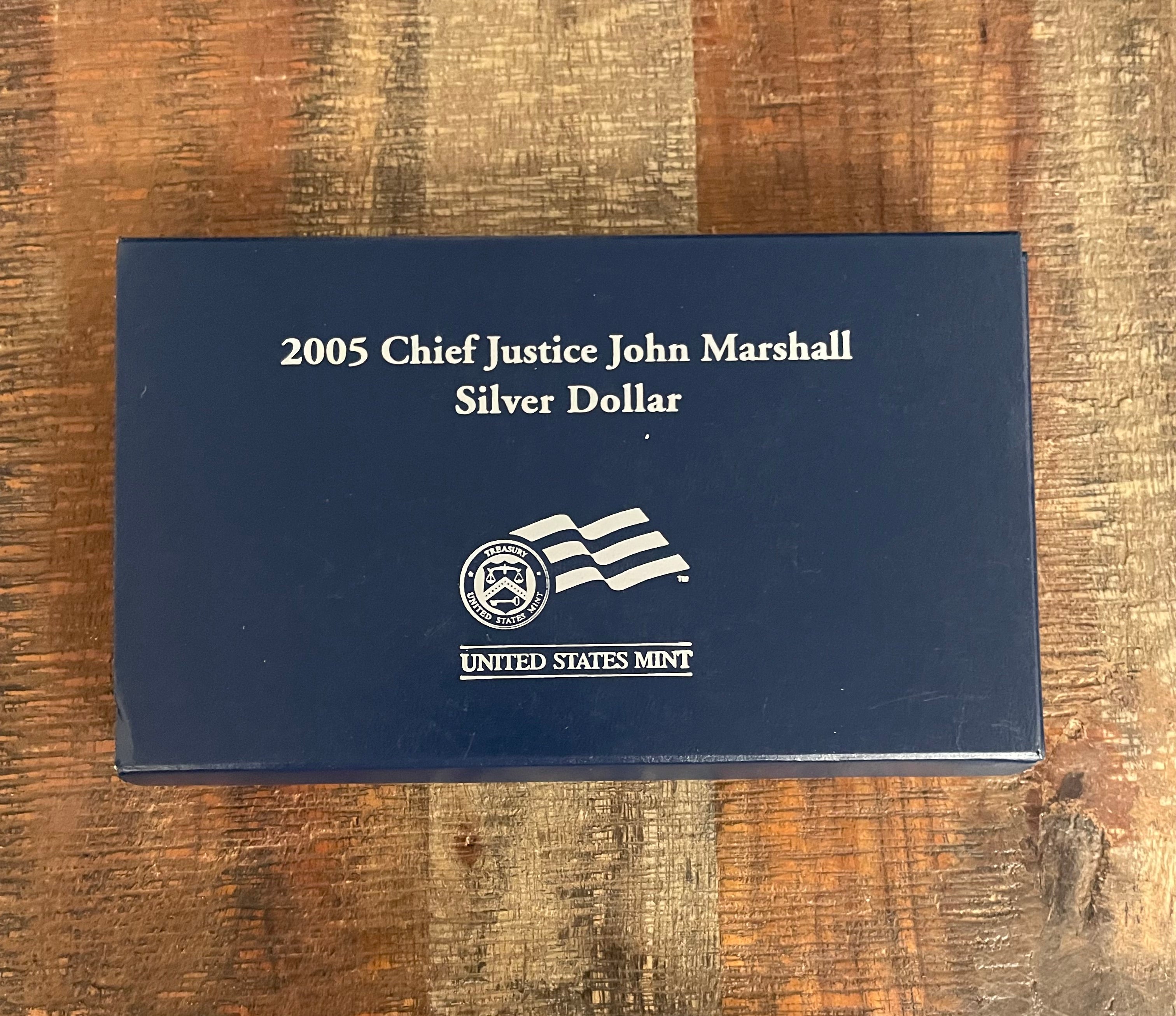 2005 Chief Justice John Marshall Silver Dollar ~ Proof Silver Dollar ~ In OGP with COA