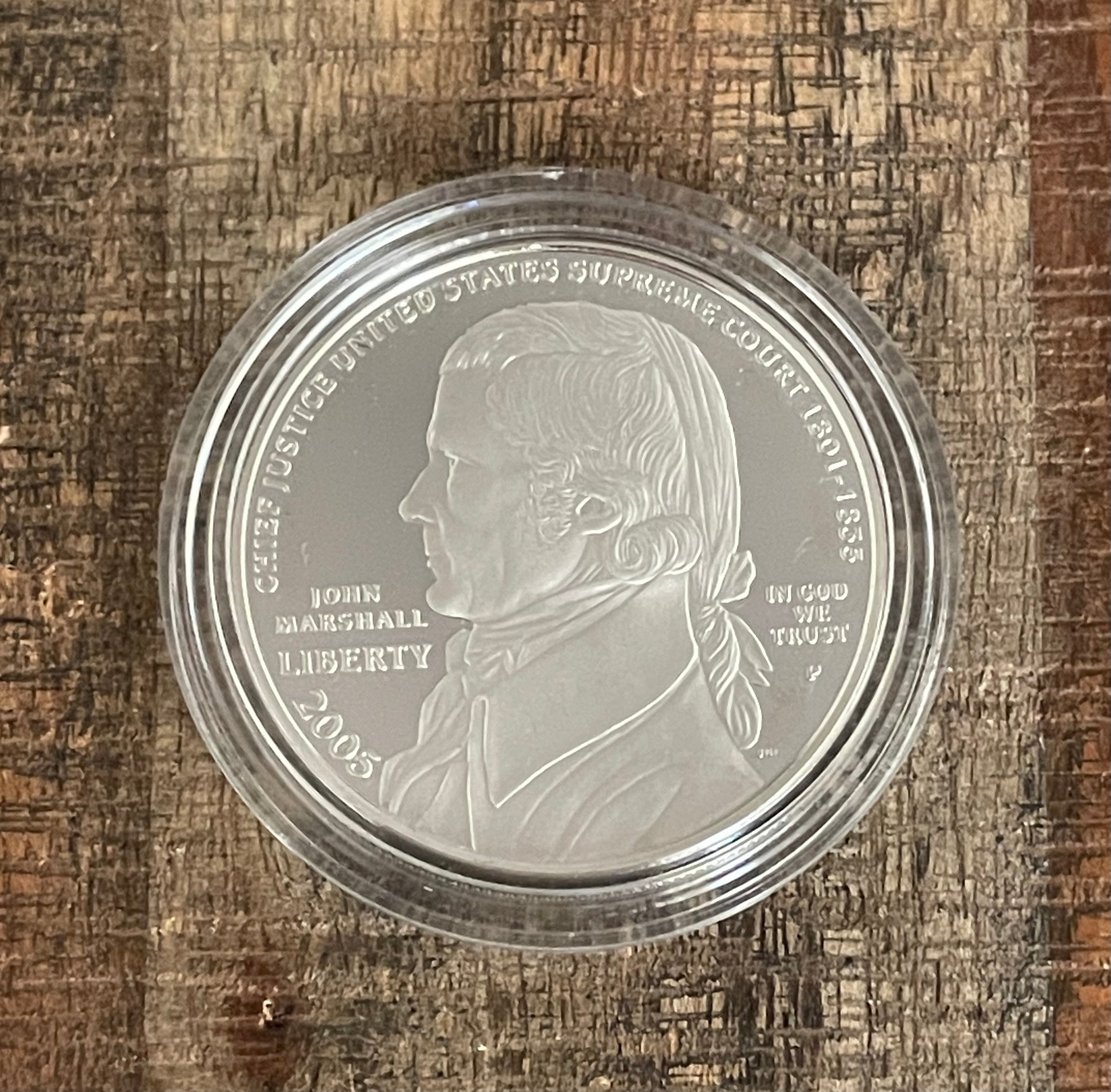 2005 Chief Justice John Marshall Silver Dollar ~ Proof Silver Dollar ~ In OGP with COA