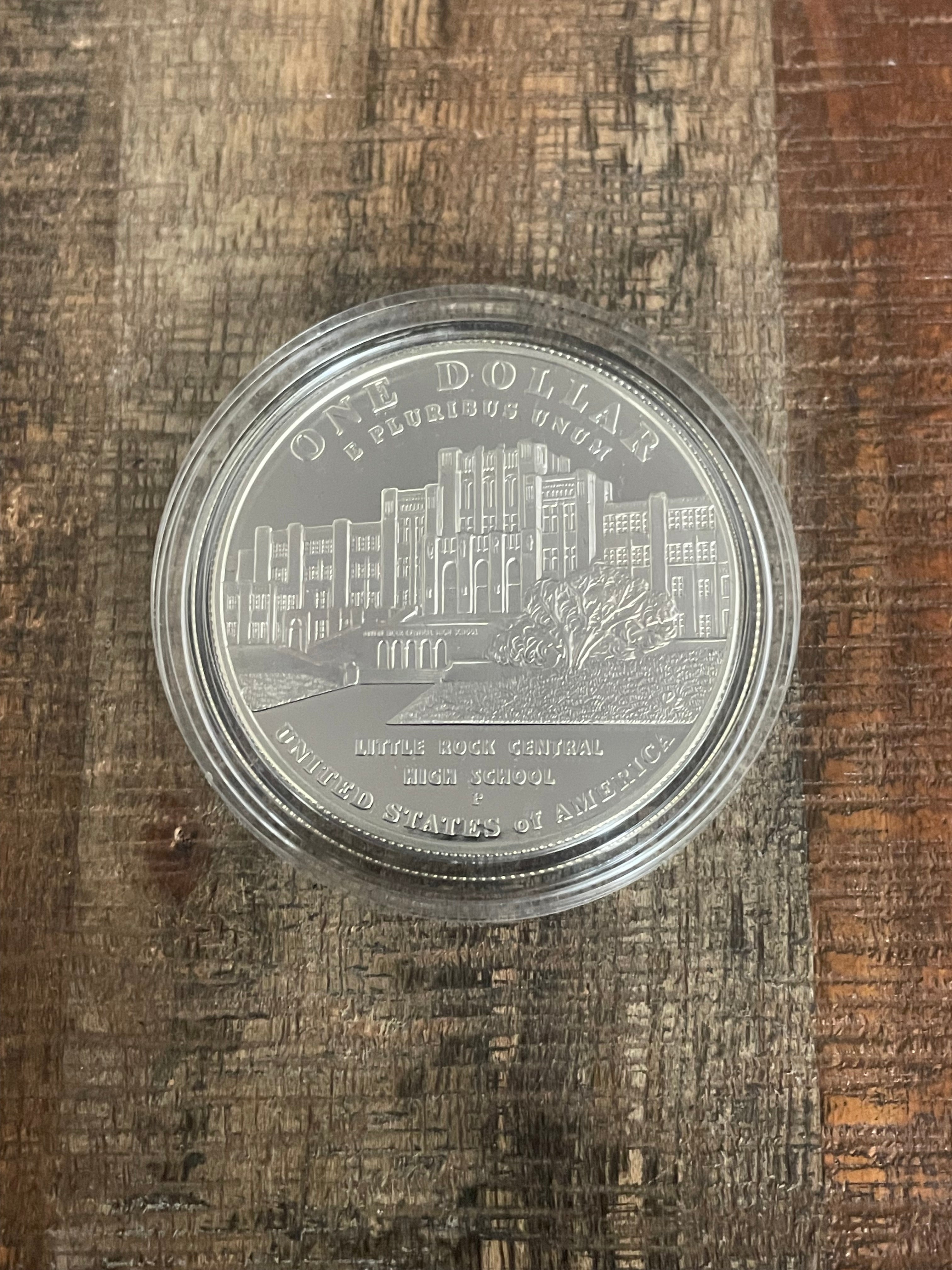 2007  Little Rock Central High School Desegregation Silver Dollar~ Proof Silver Dollar Coin ~ In OGP with COA