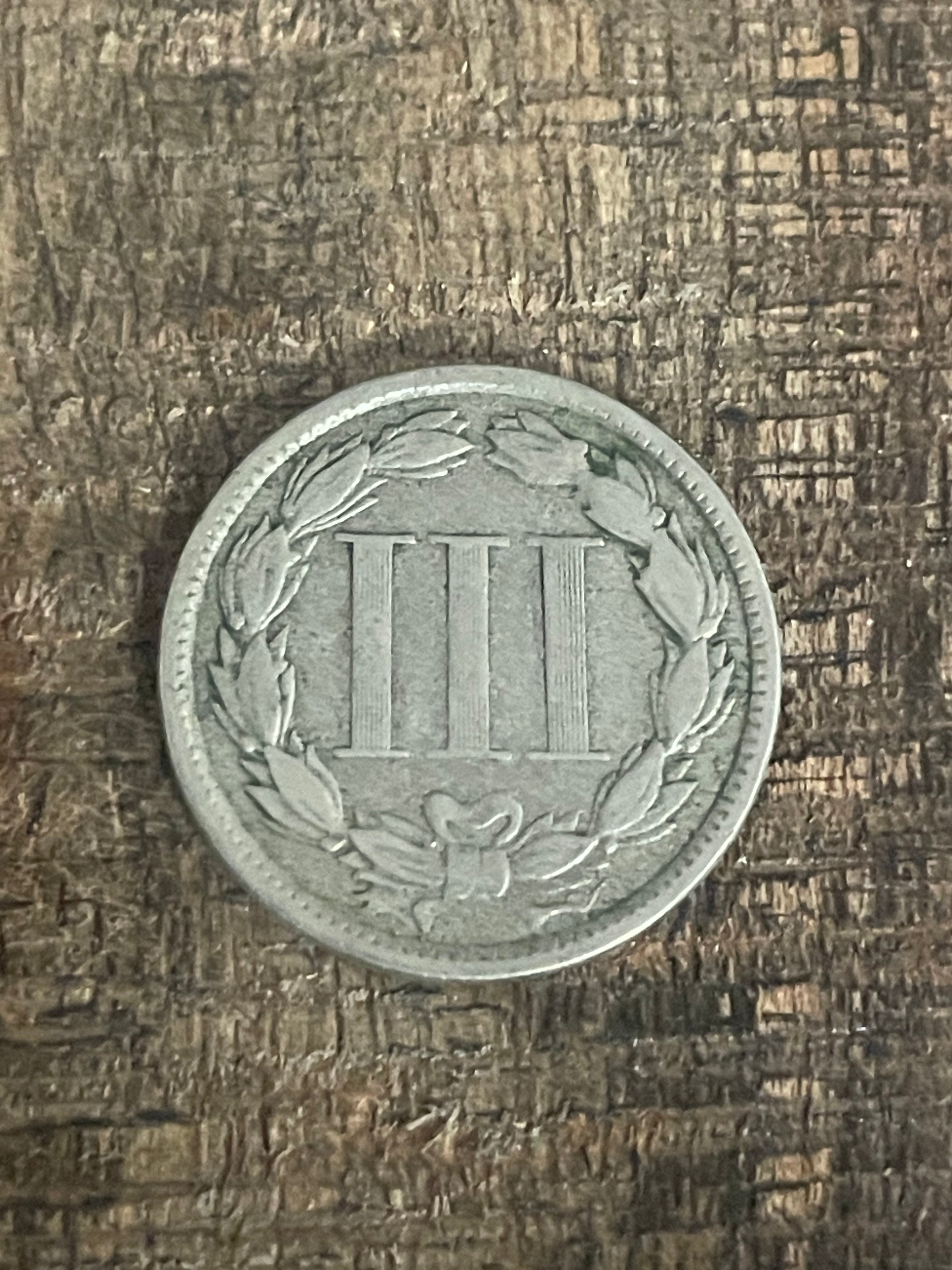 1865 3CN US Three Cent ~ Nickel