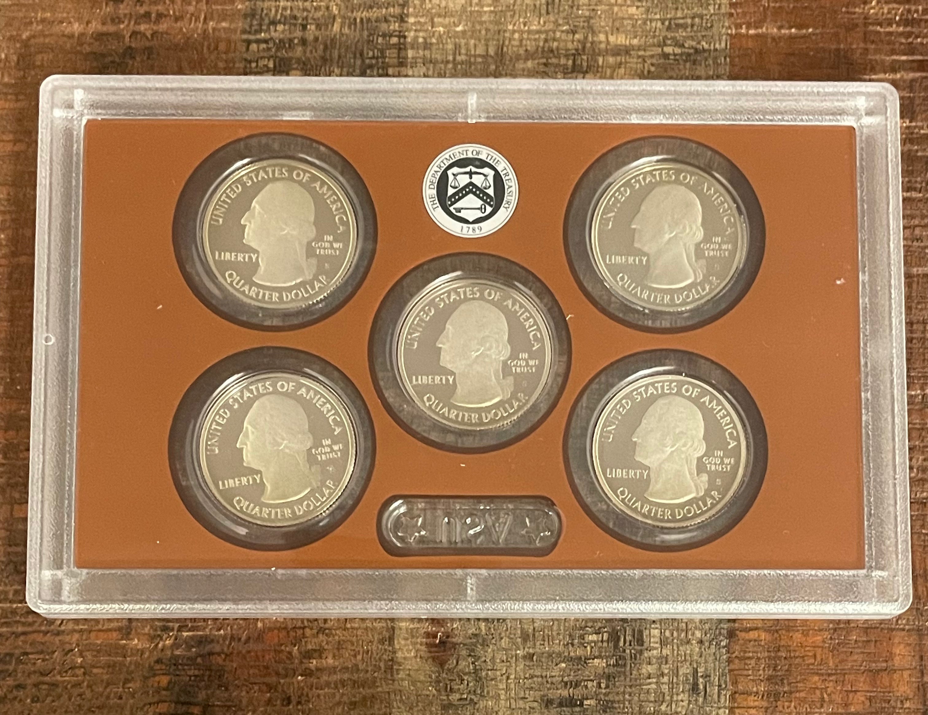 2014 US Mint America the Beautiful Quarters Proof Set in OGP ~ NO BOX NO COA