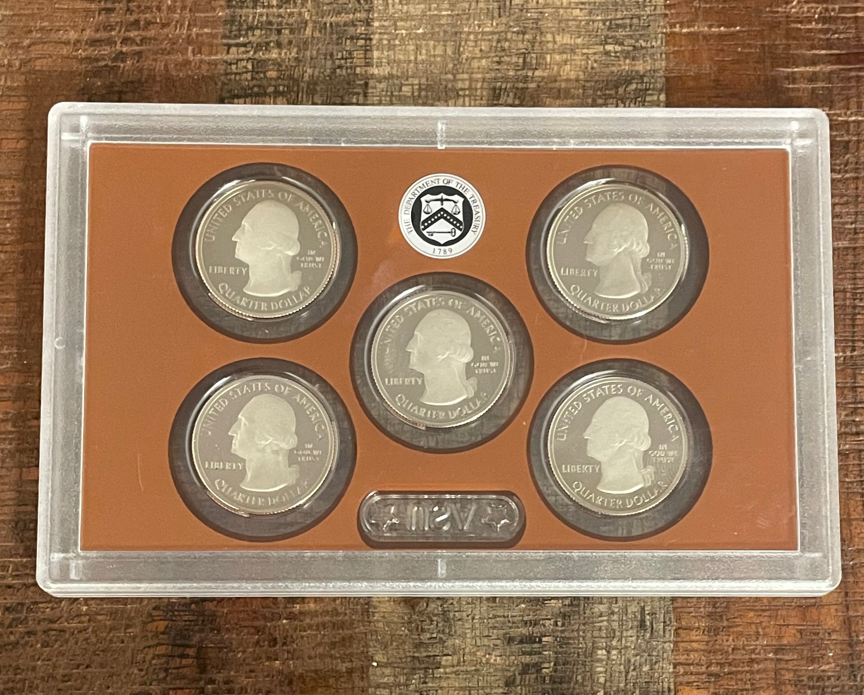 2018 US Mint America the Beautiful Quarters Proof Set in OGP ~ NO BOX NO COA