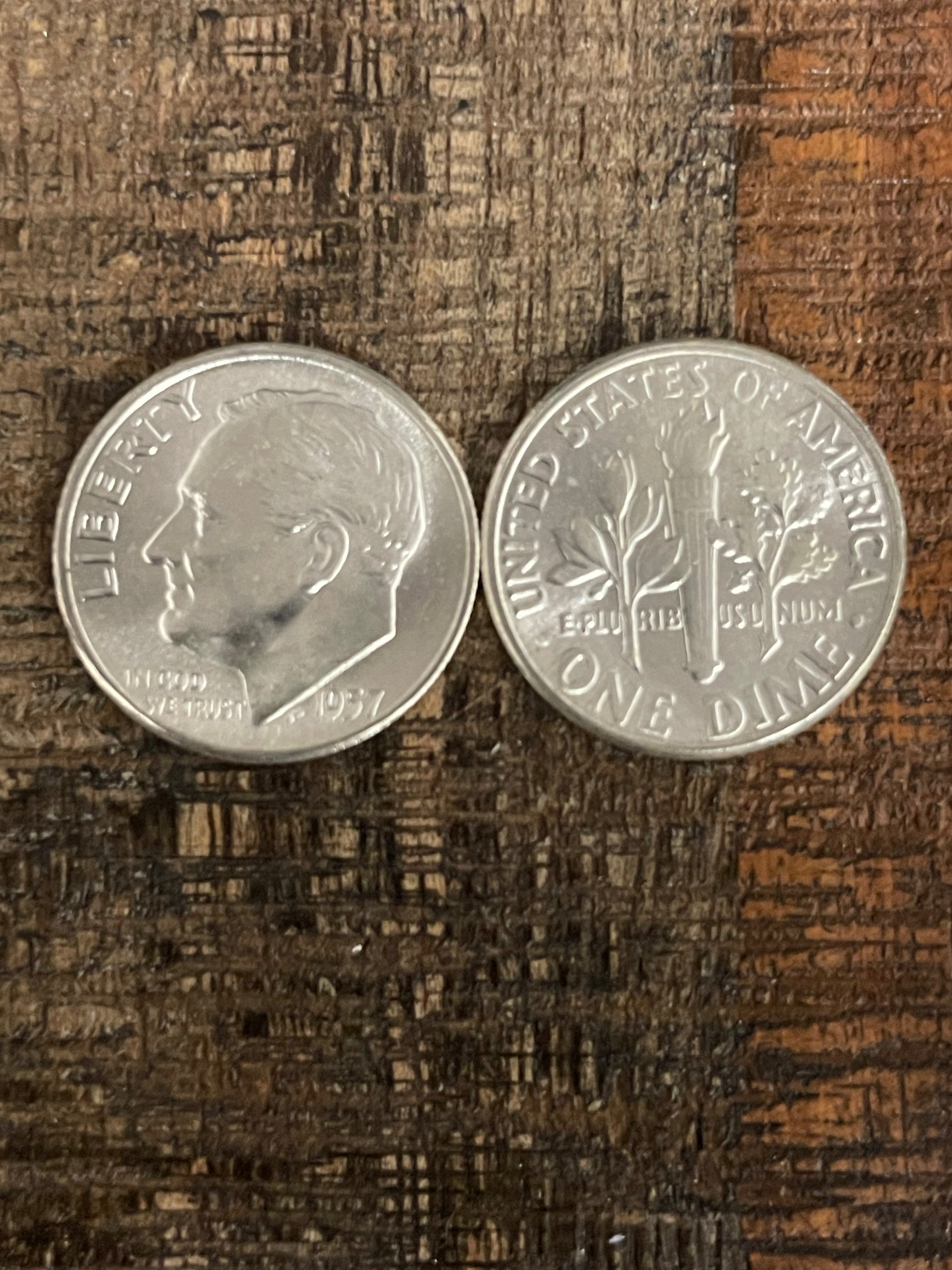 1957 10C Dimes Uncirculated Roll ~ Set of 50 ~ BU