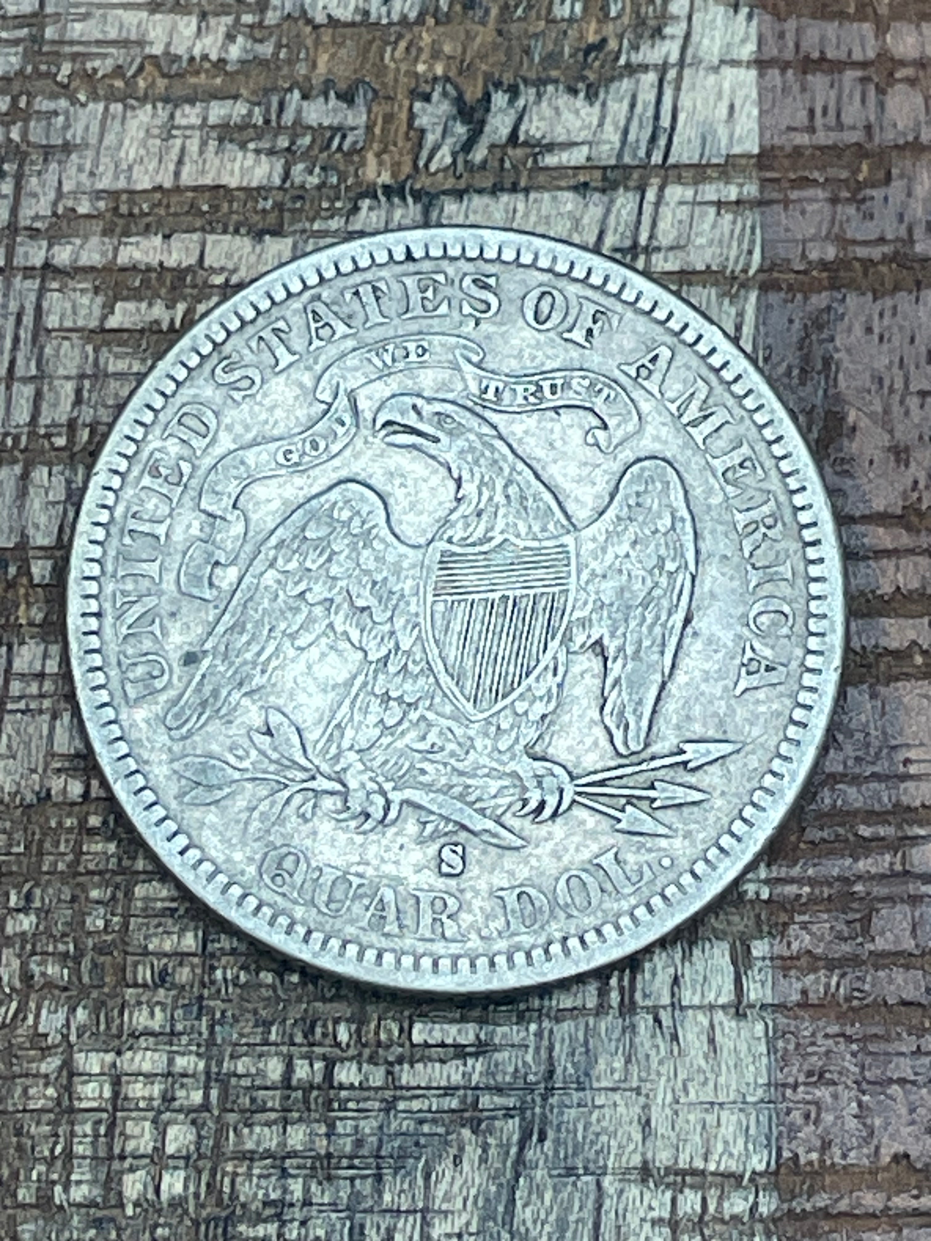 1877-S 25c US Seated Liberty Quarter