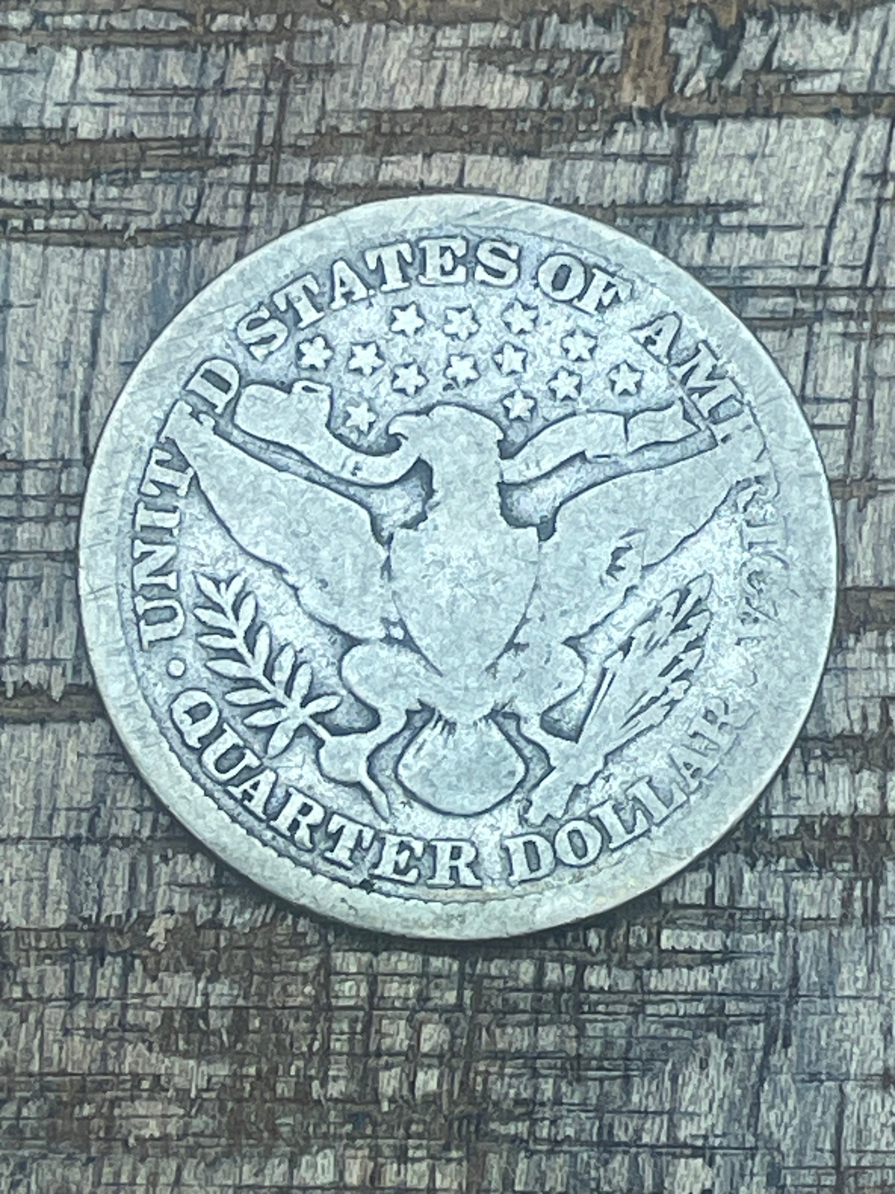 1895 25C US Barber Quarter Dollar