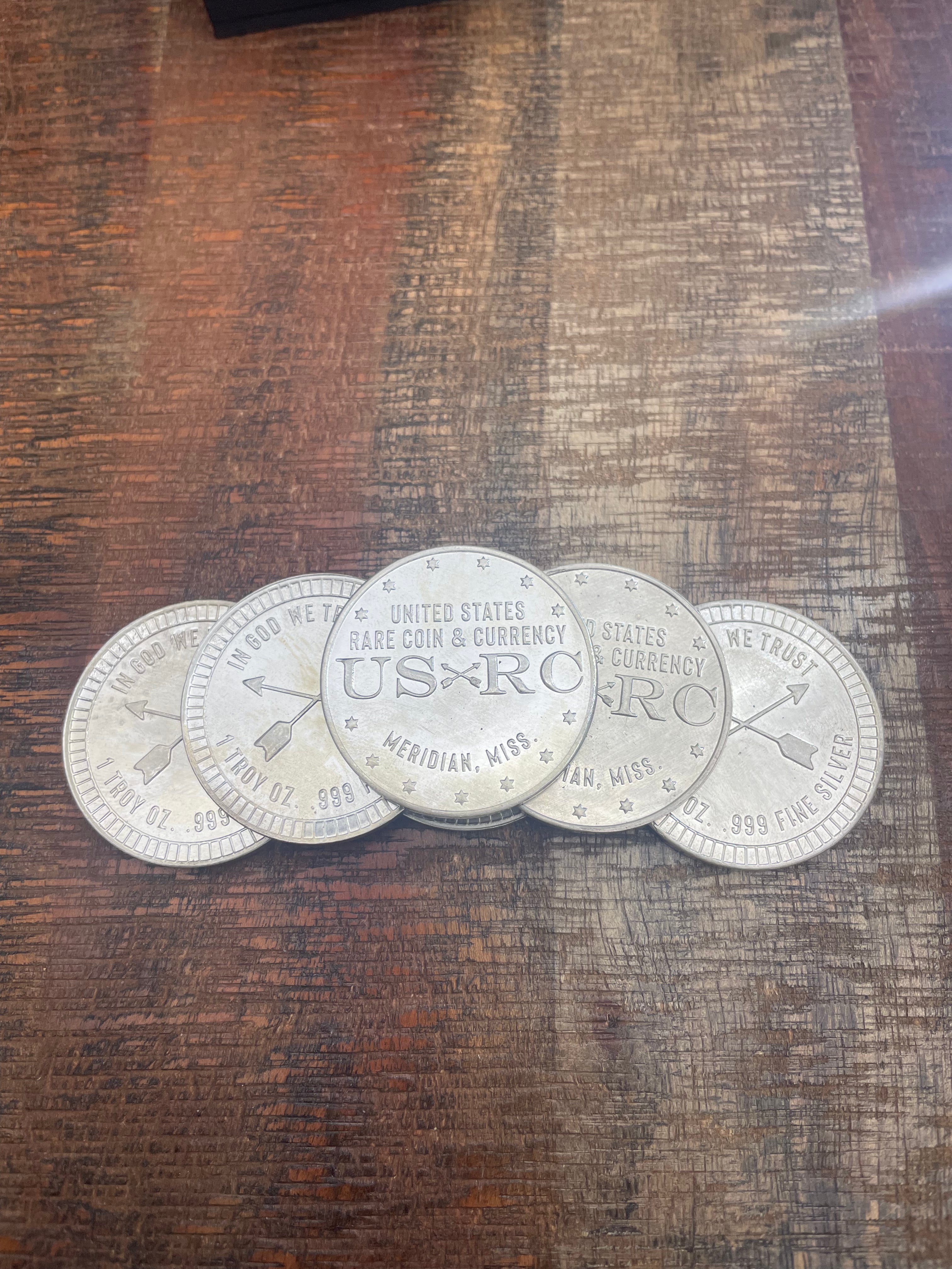 USRC 1 oz .999 Fine Silver Round Limited Production of 60