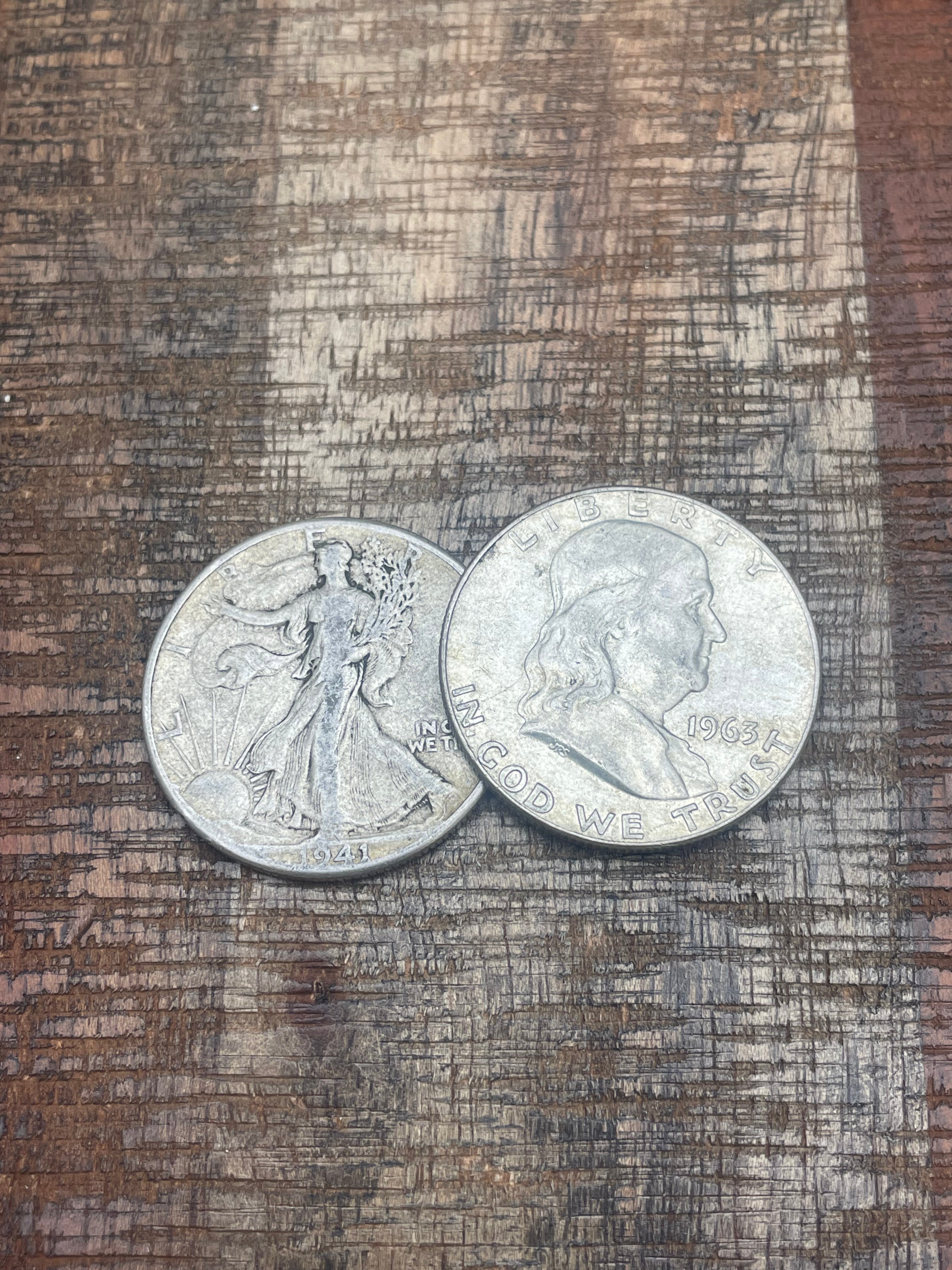 90% Silver Pre-1965 Halves $1 Face Value Junk Silver