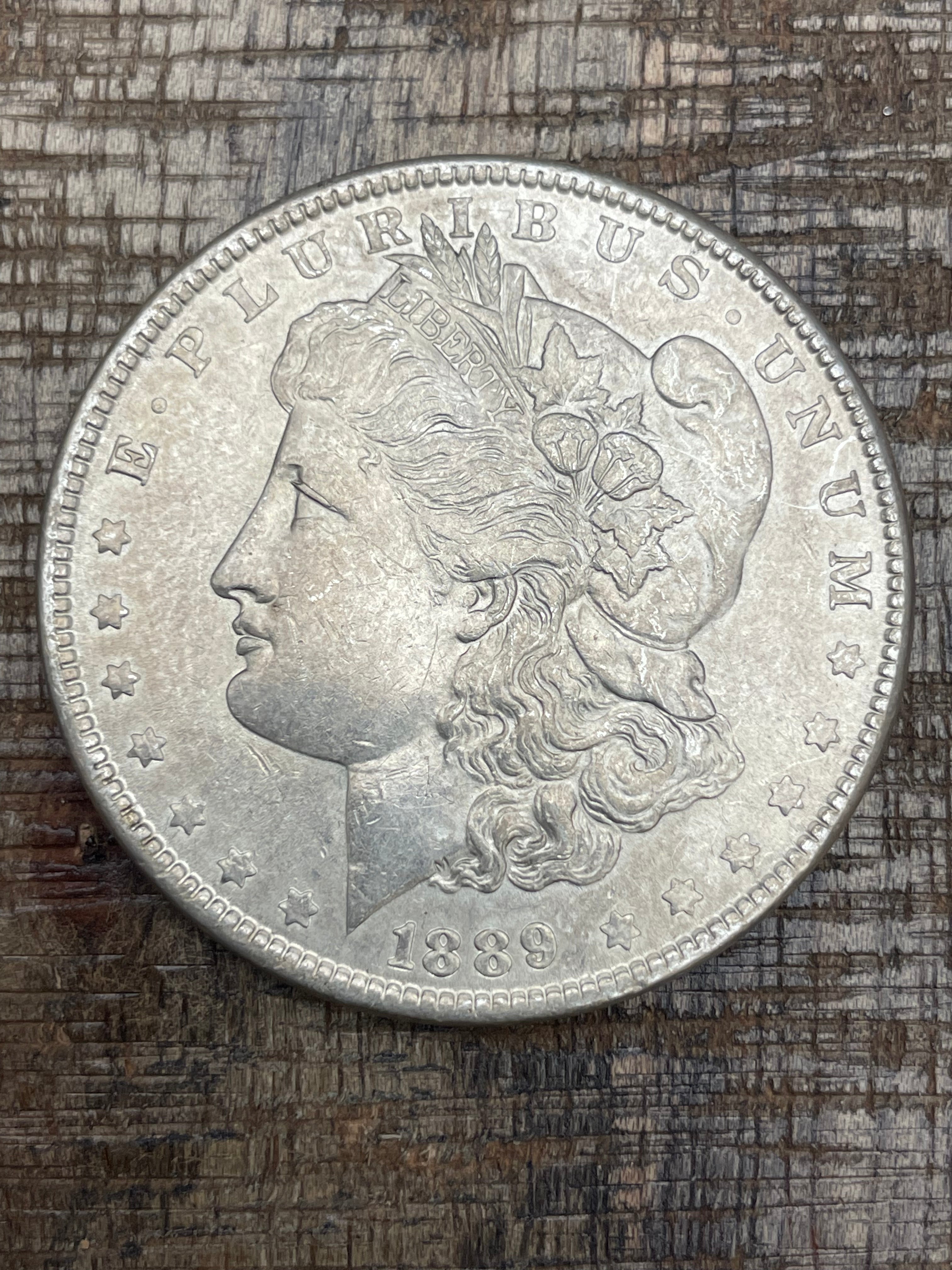 1889 $1 US Morgan Silver Dollar