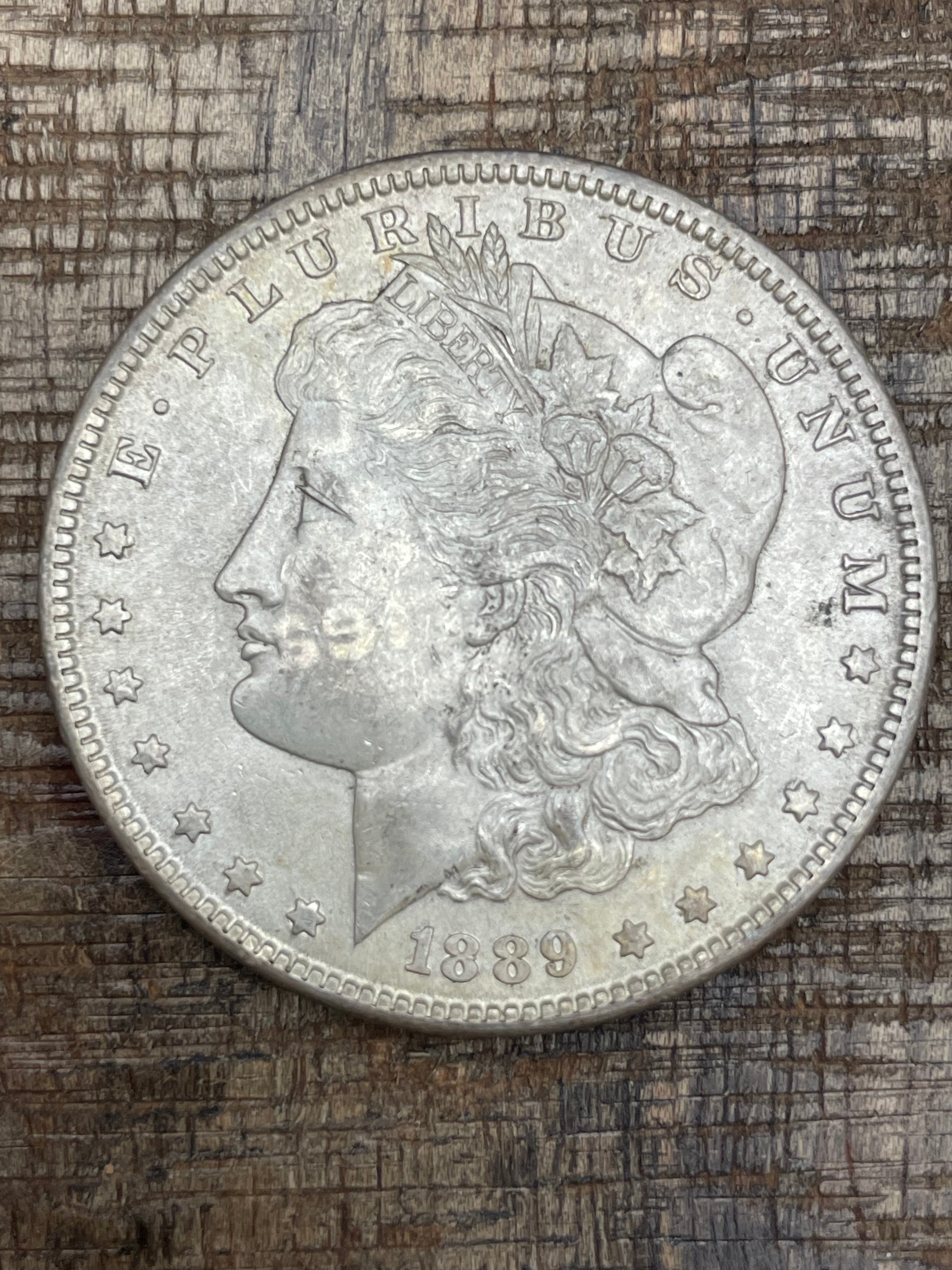 1889 $1 US Morgan Silver Dollar