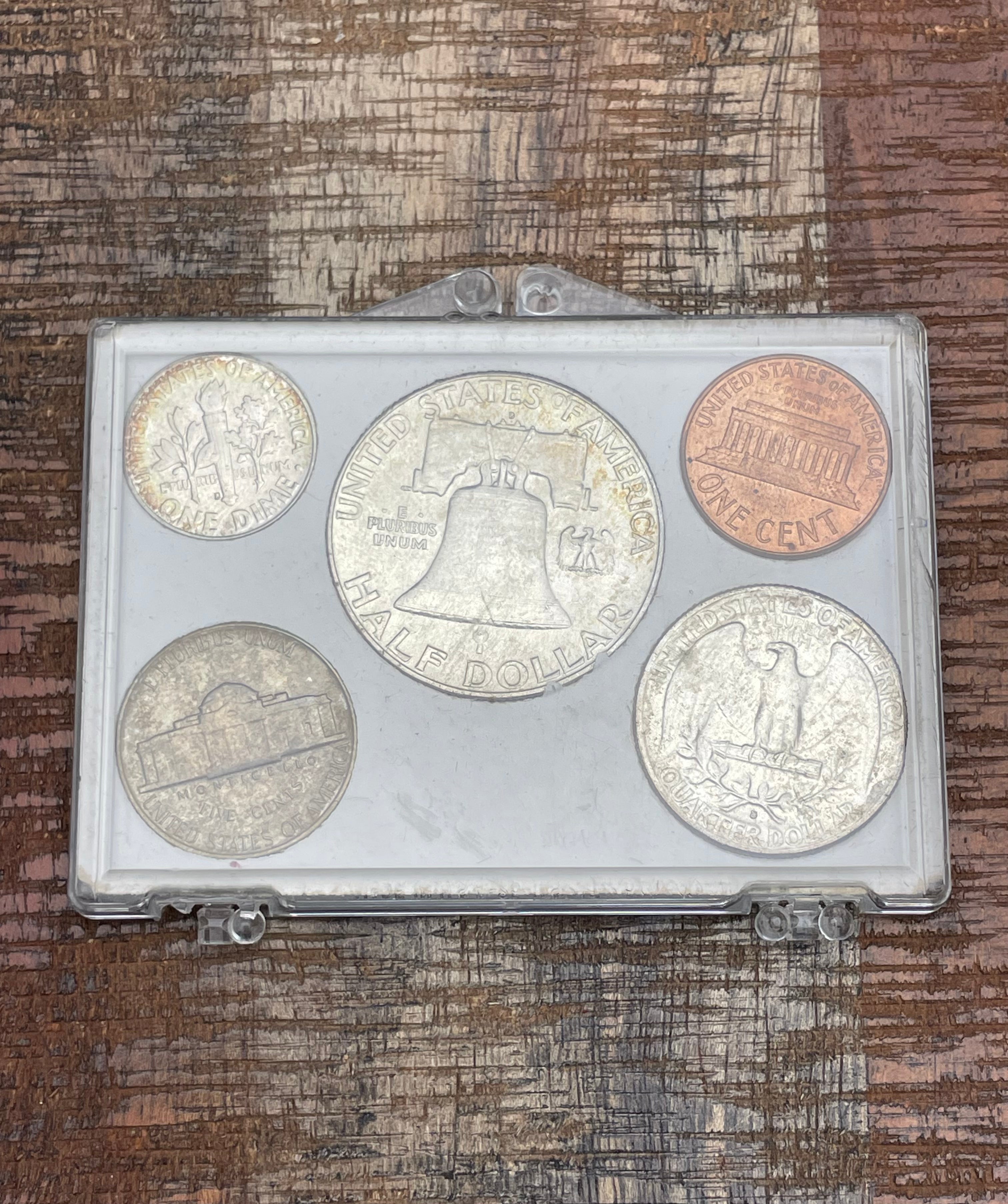 1963-D Year Set ~ 5 coins ~ 90% Silver
