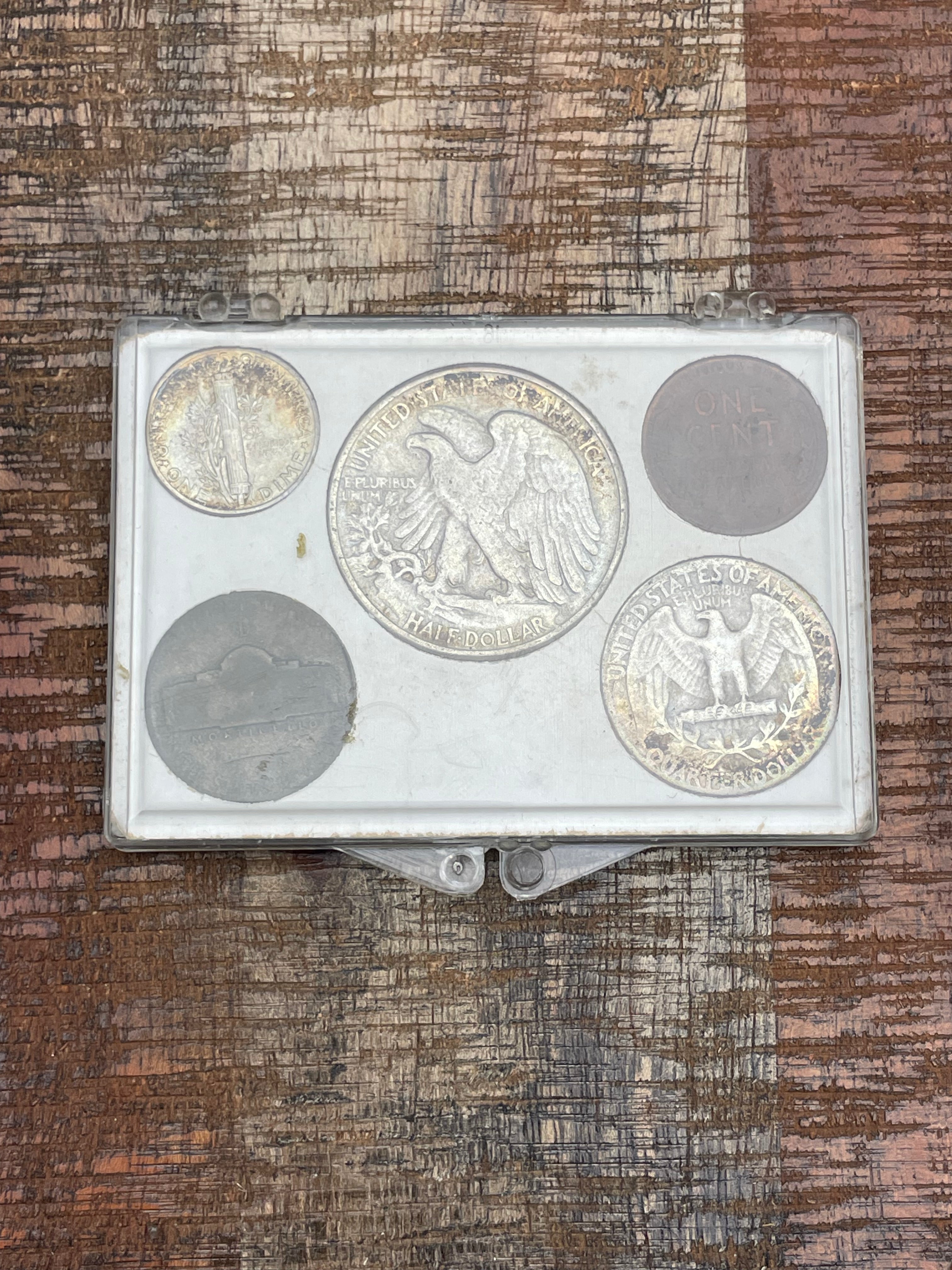 1944- Year Set ~ 5 coins ~ 90% Silver ~ Nickel-35% Silver