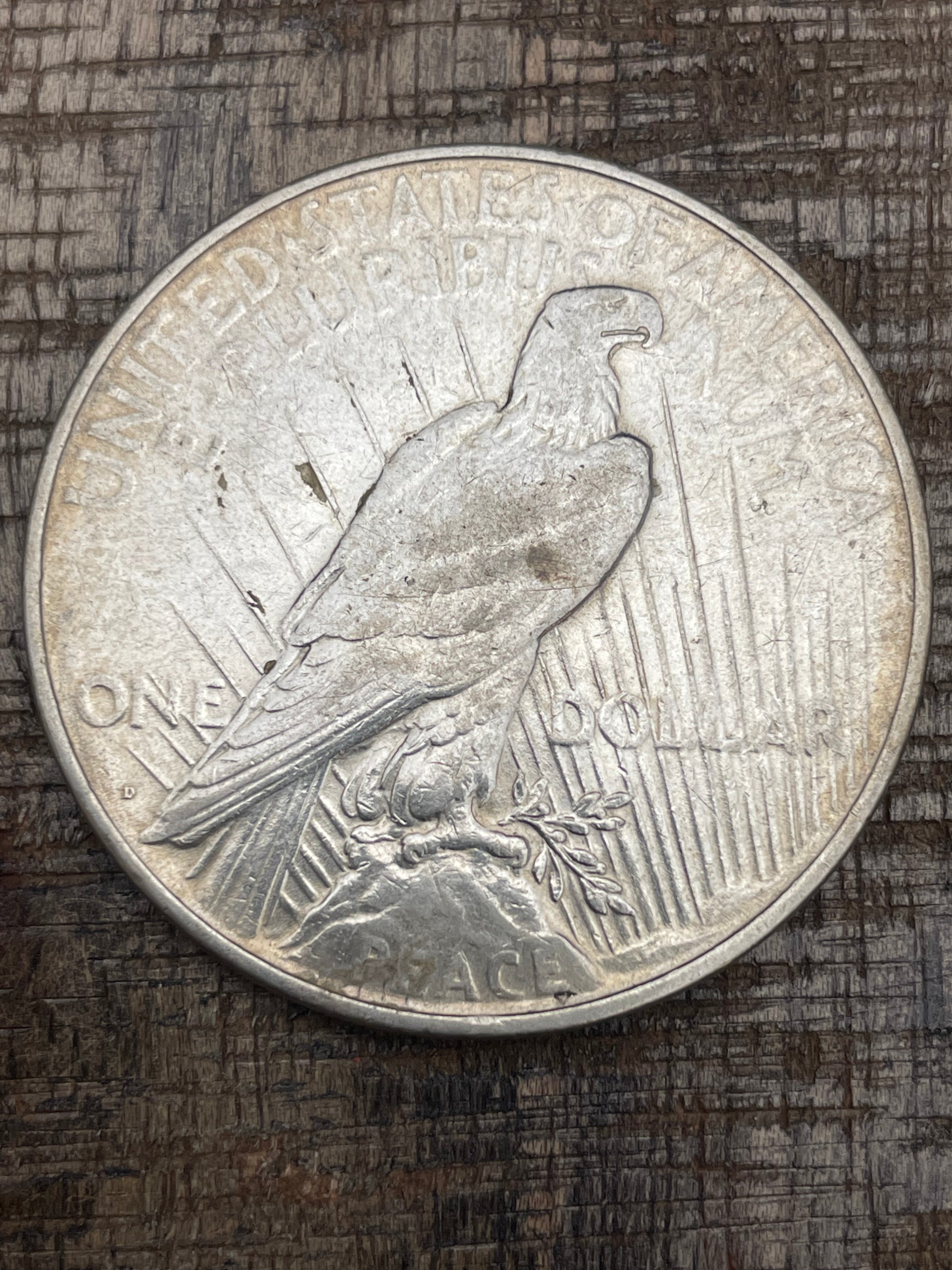 1922-D $1 US Silver Peace Dollar