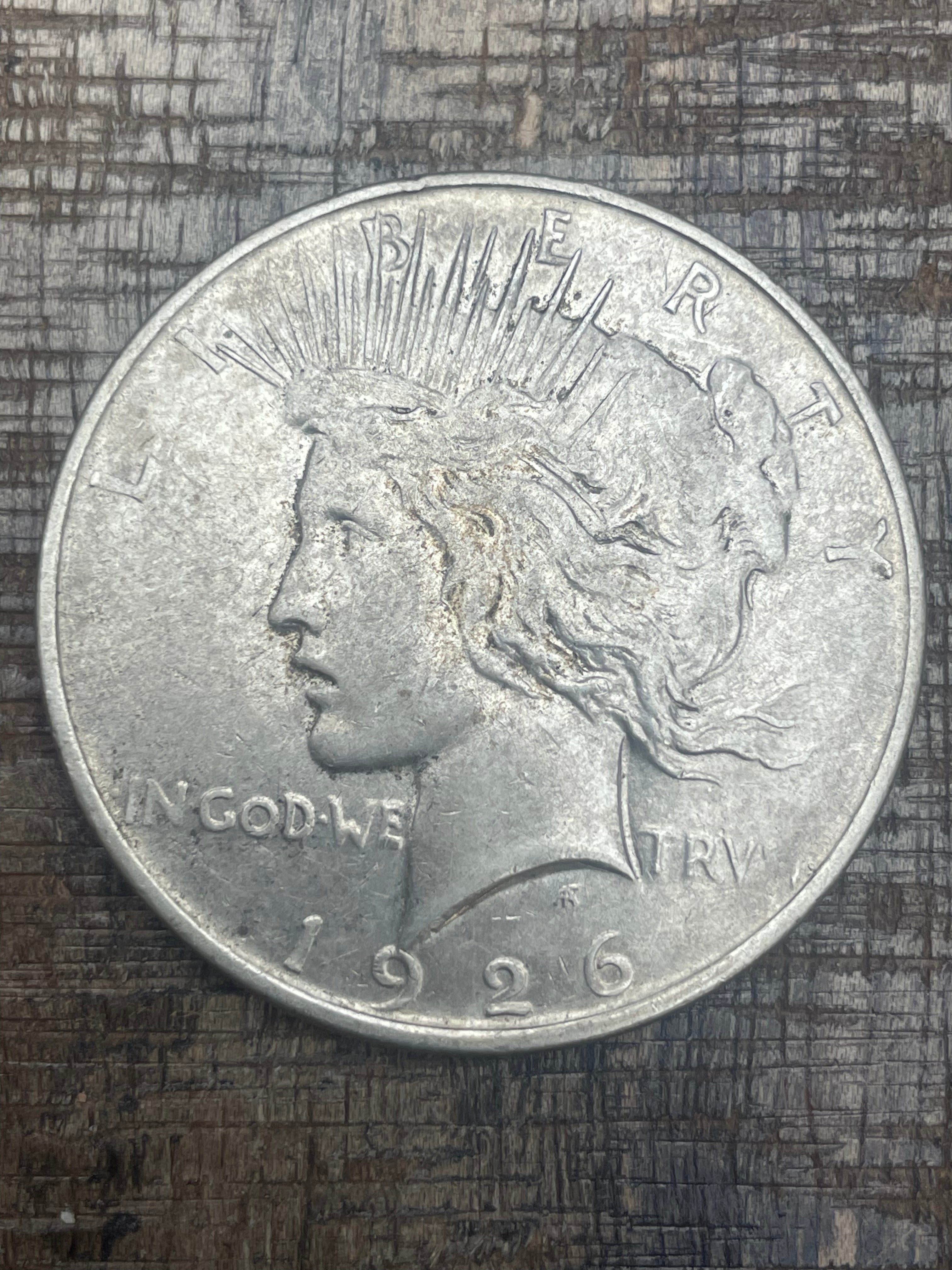 1926-D $1 US Silver Peace Dollar