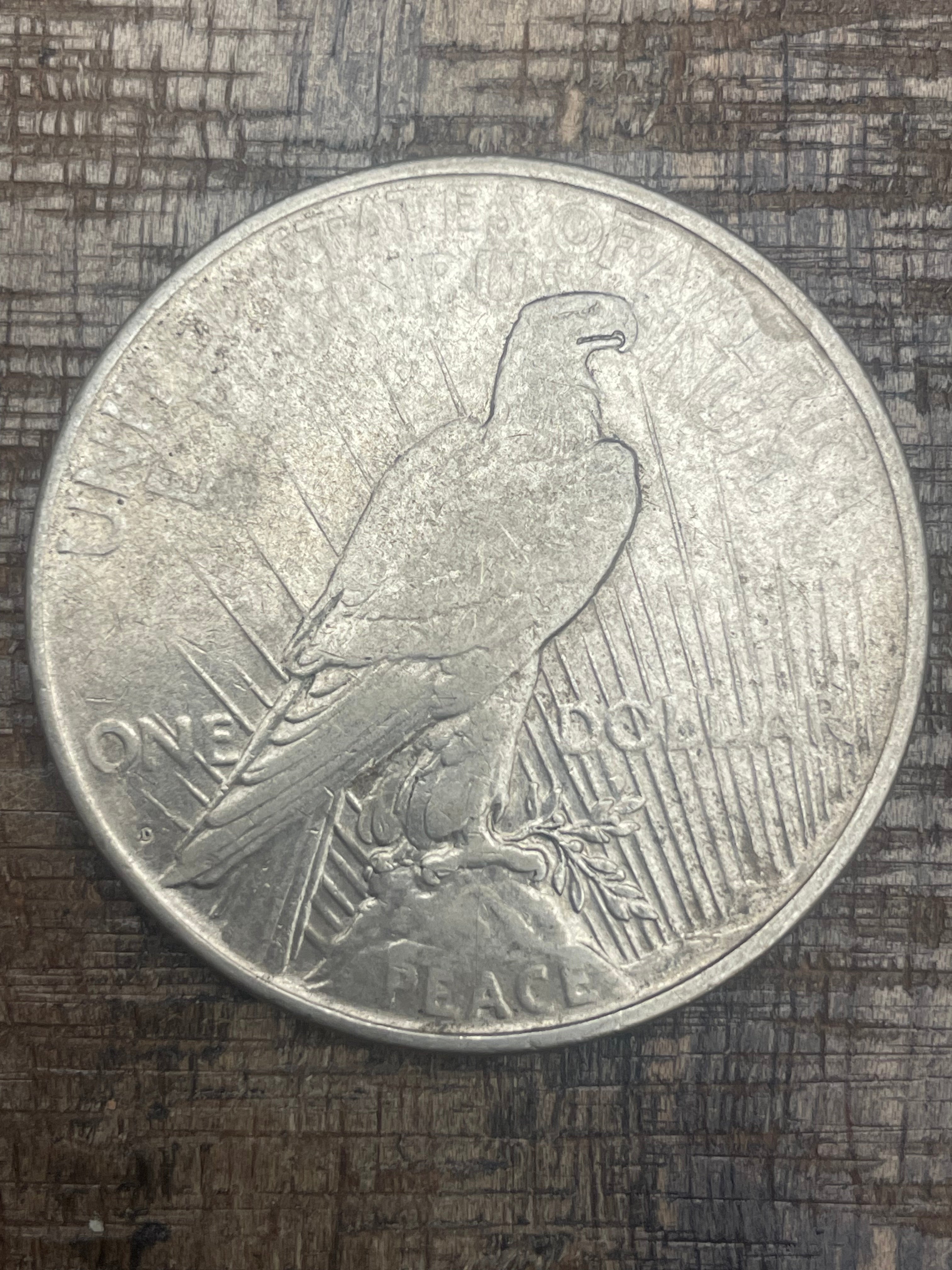 1926-D $1 US Silver Peace Dollar