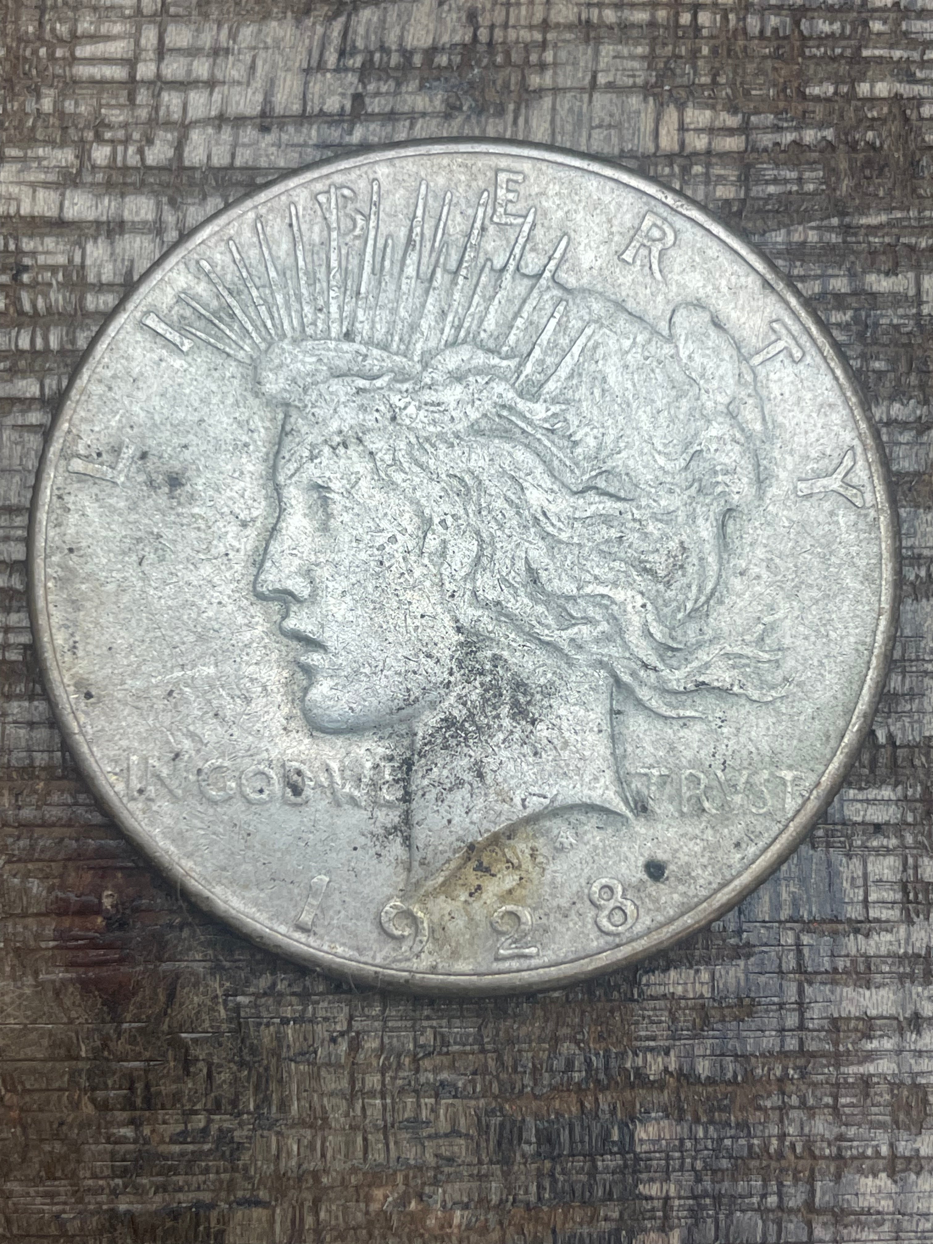 1928-S $1 US Silver Peace Dollar